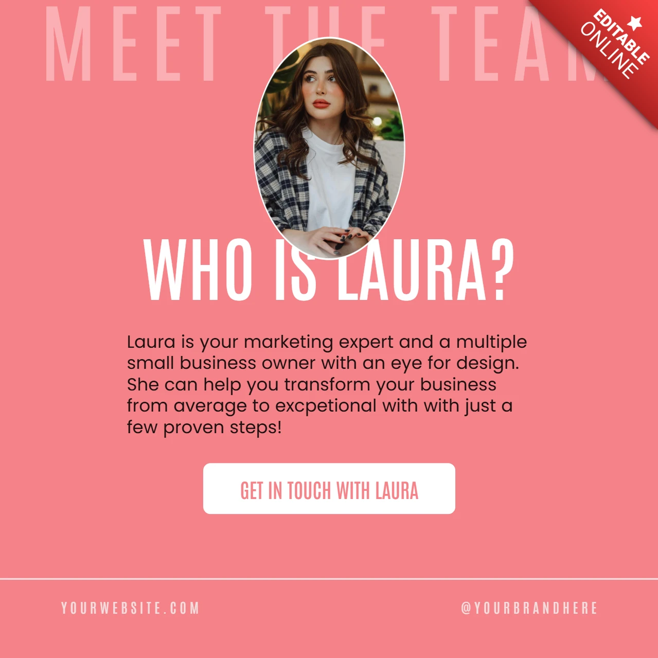Meet the Team Introduction Instagram Post Design Template