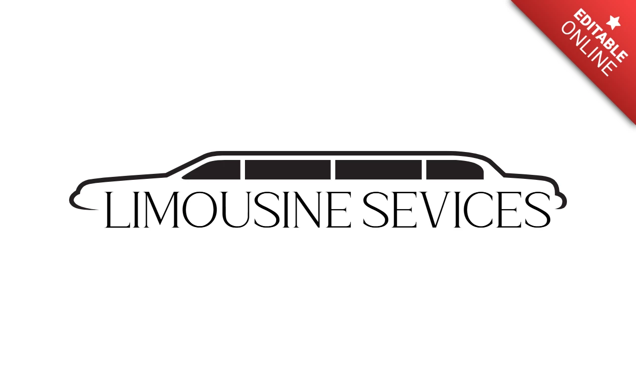 Limousine auto service logo design Vorlage