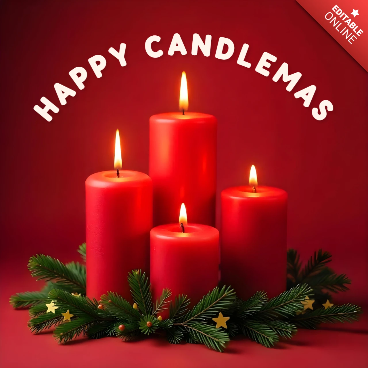 Şenlikli candlemas kutlama şablonu: tatil tasarımlarınızı aydınlatın