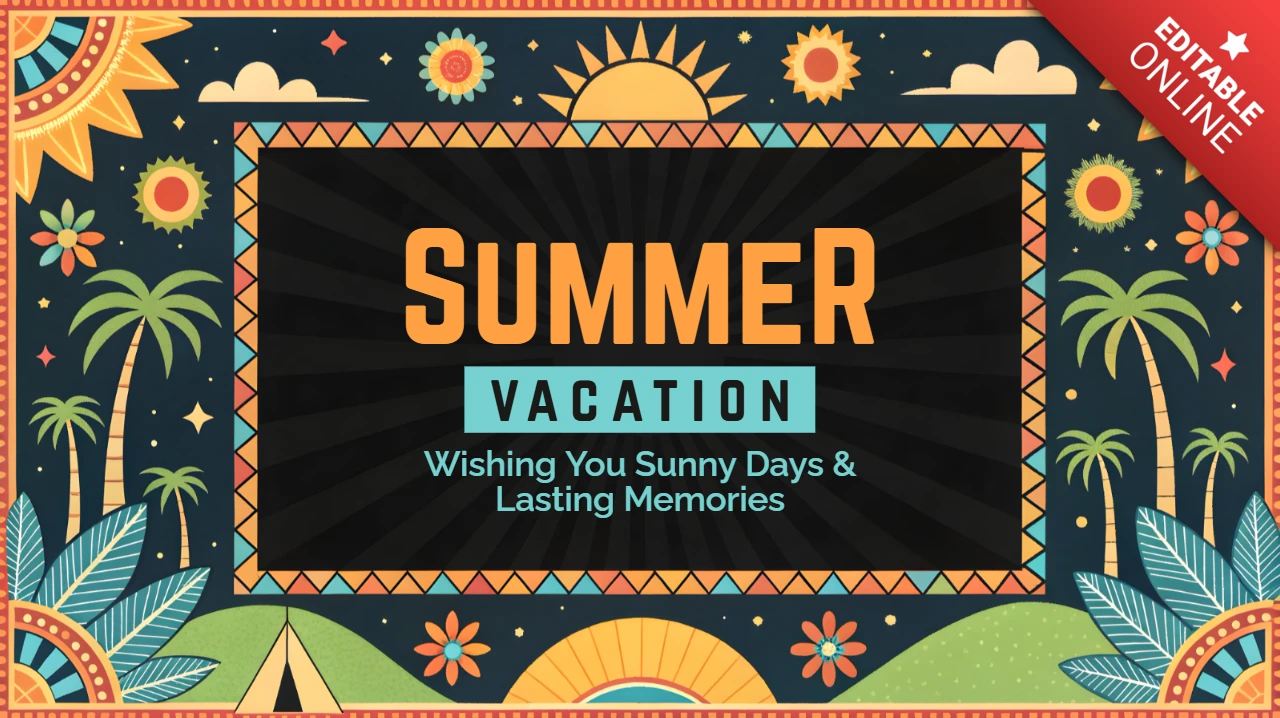 Summertime Festival Vacation Design Template for Memorable Getaways