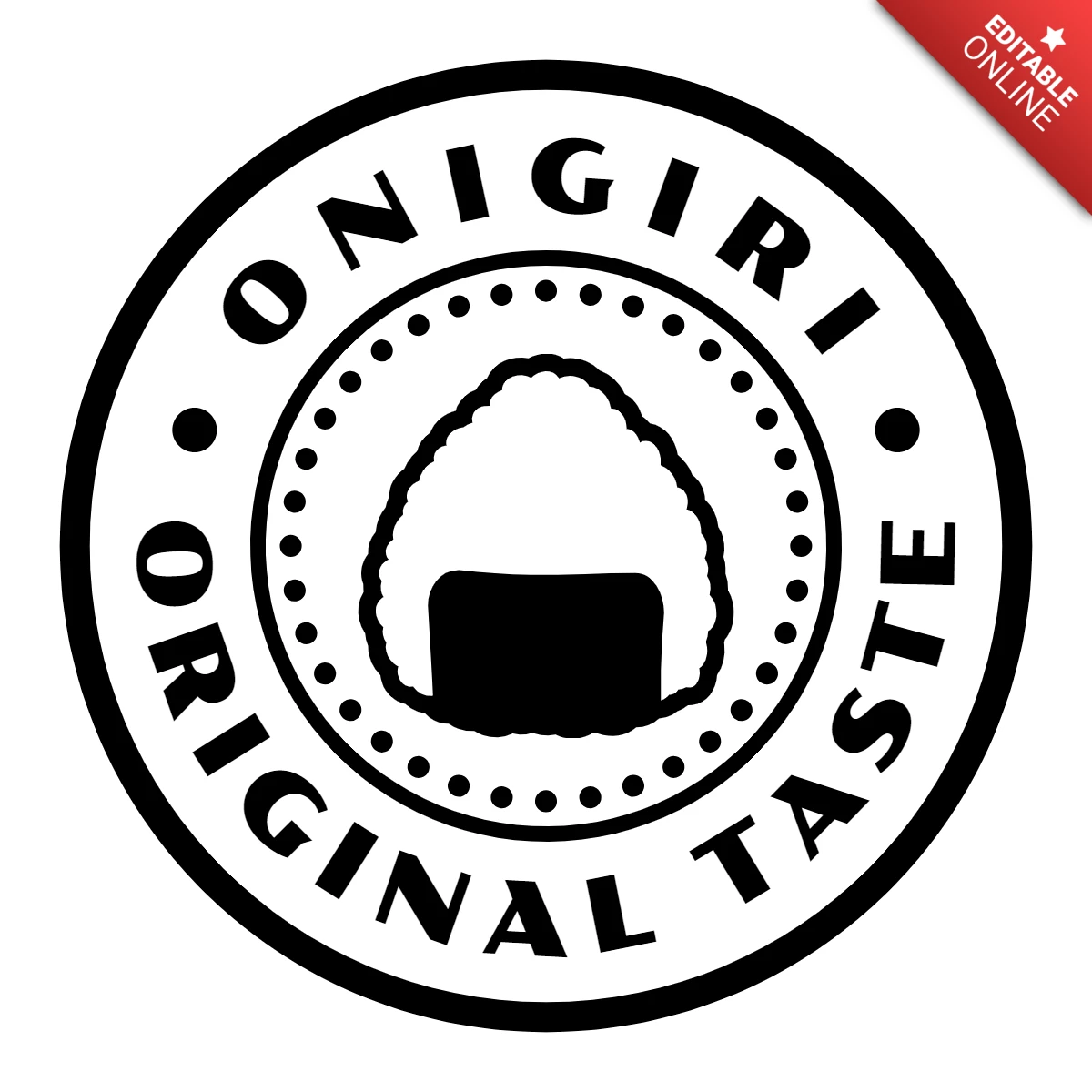 Modèle de logo Onigiri