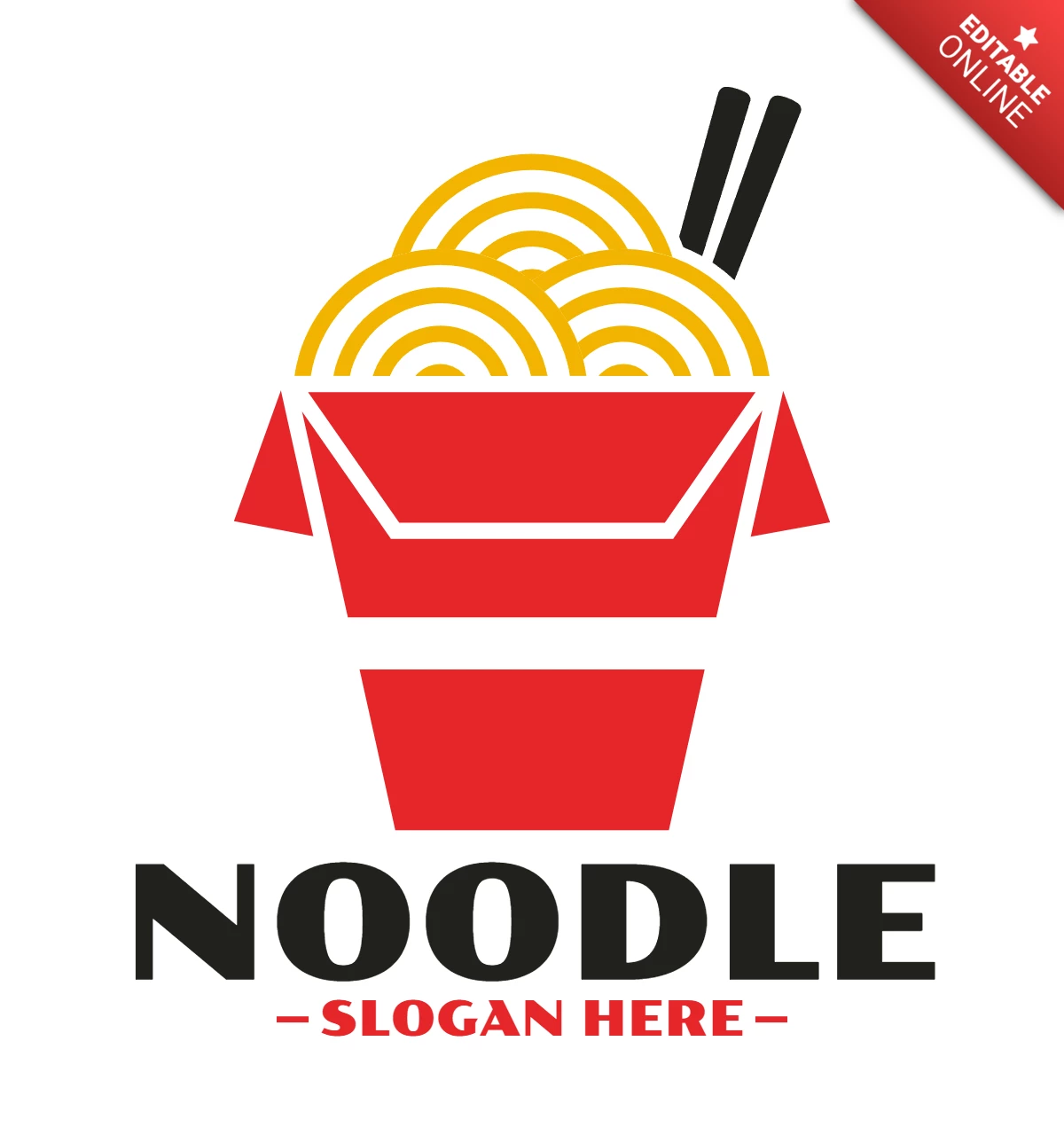 Noodle Logo Design Template