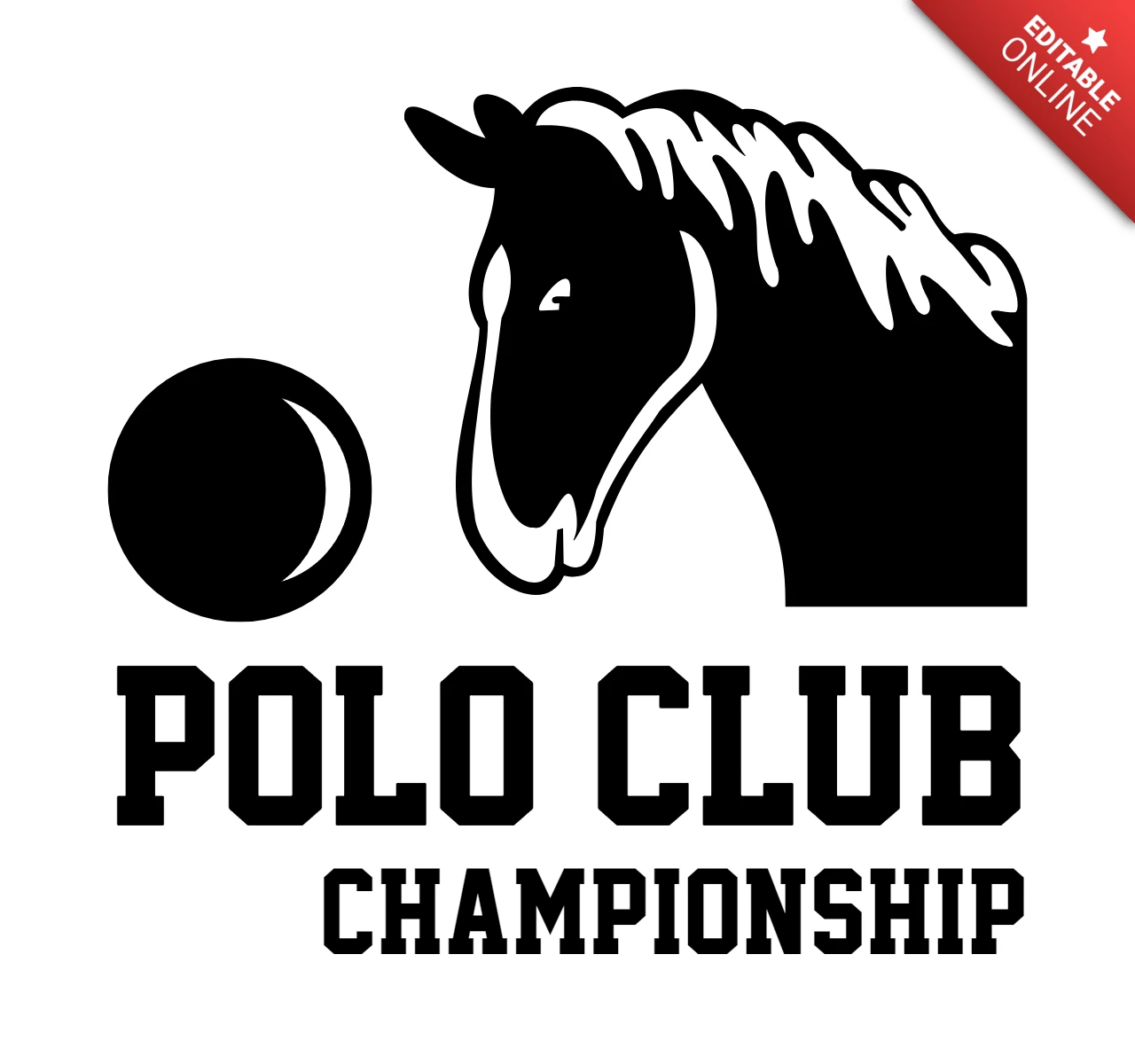 Szablon projektu logo mistrzostw klubu polo