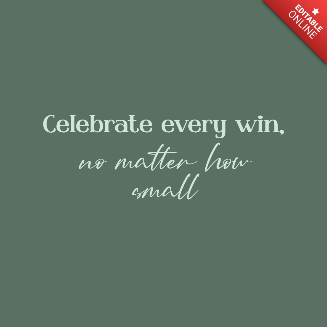 Success Quote For Motivation Instagram Post Design Template