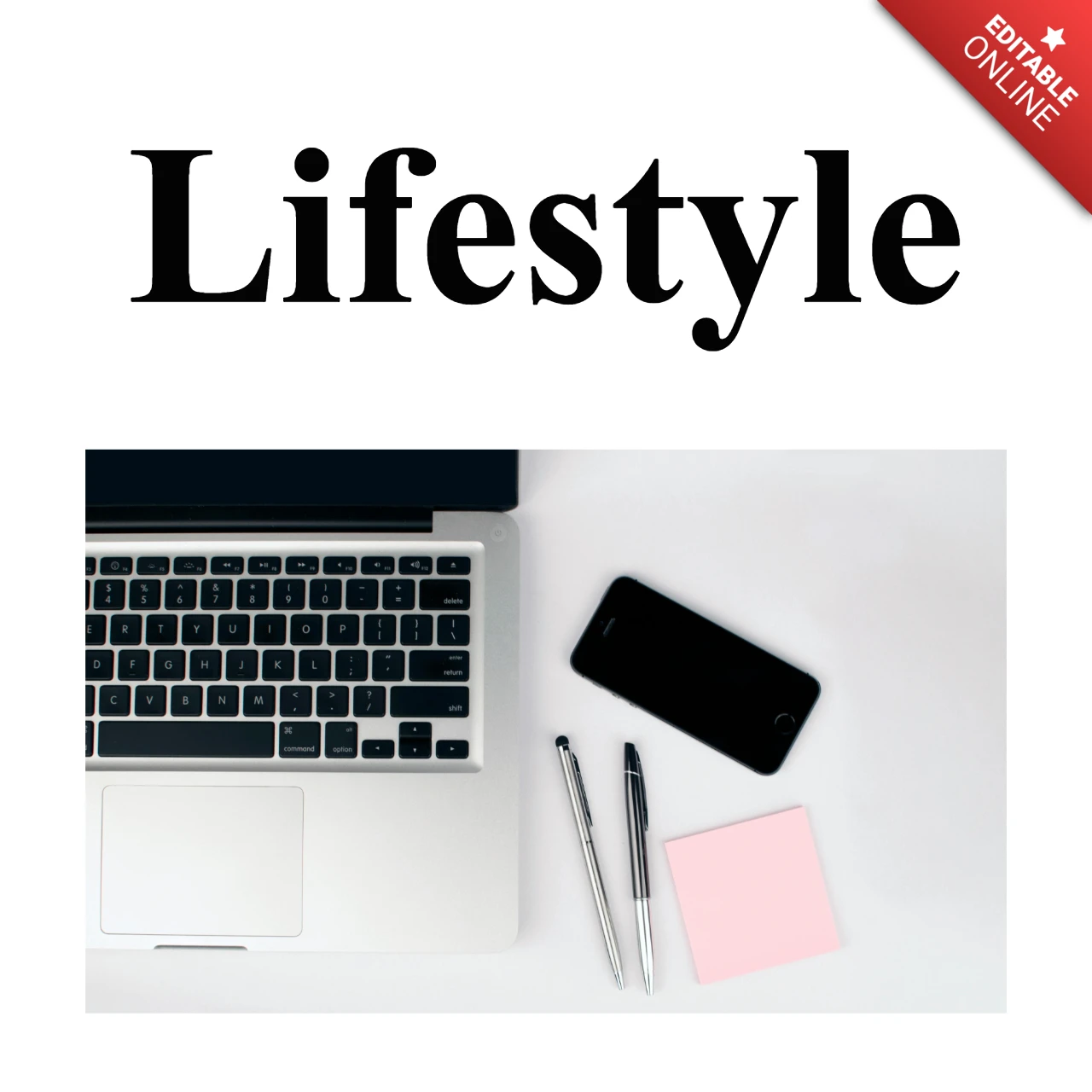 Minimalist Lifestyle Social Media Square Post Design Template