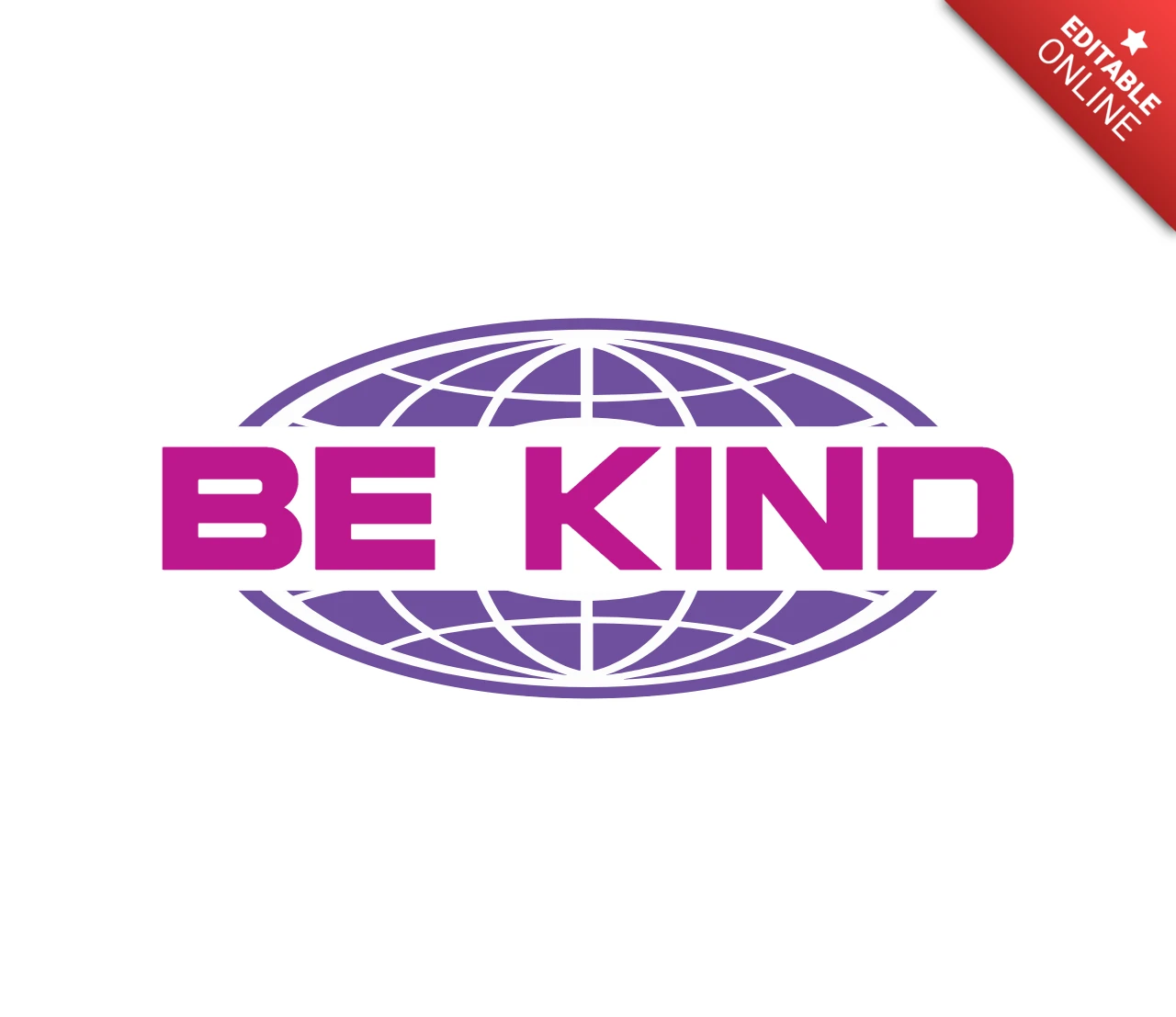 Be Kind Graphic Design Template for T-Shirt Printing