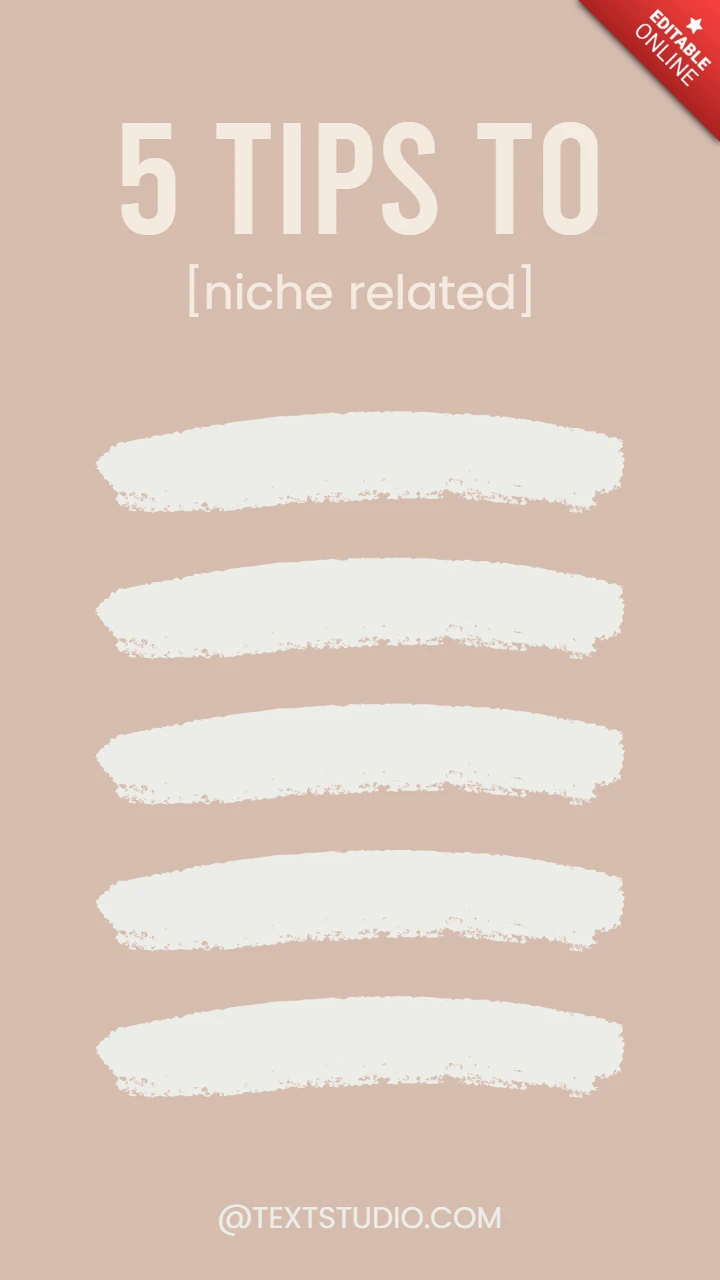 5 consejos esenciales nicho de instagram historia post plantilla de diseño