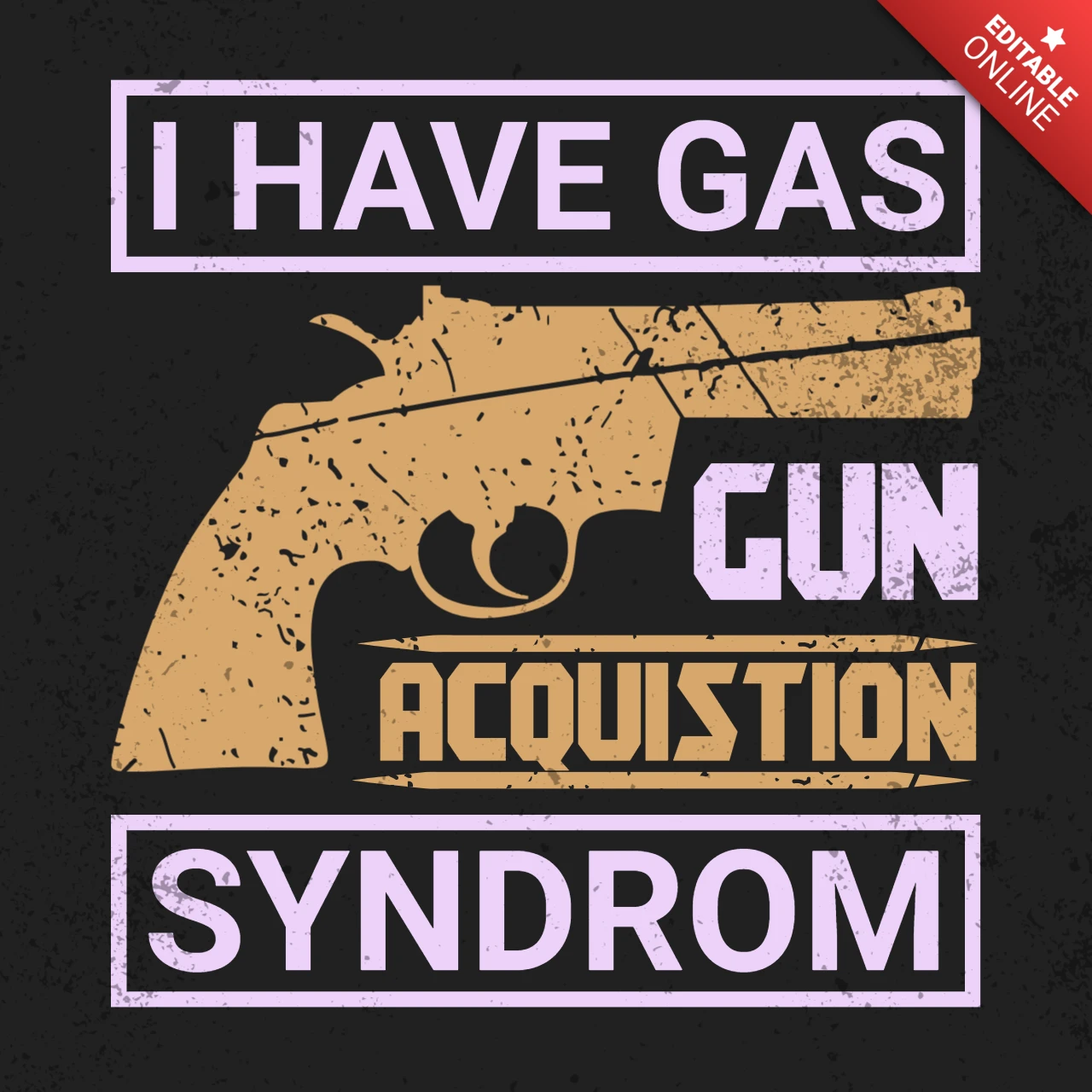 Waffenerwerbssyndrom zitat t-shirt design Vorlage