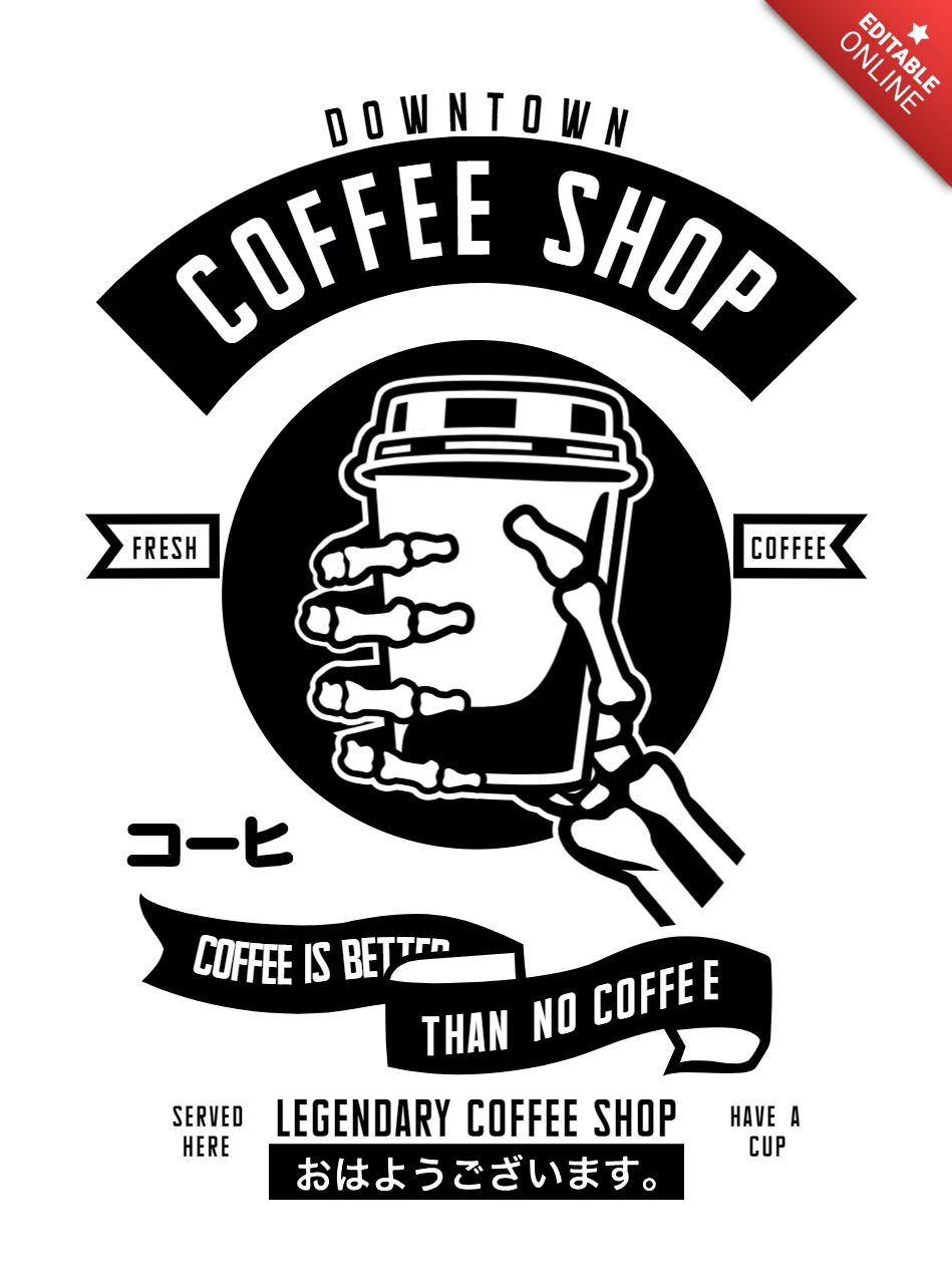 スケルトンTシャツデザインテンプレート