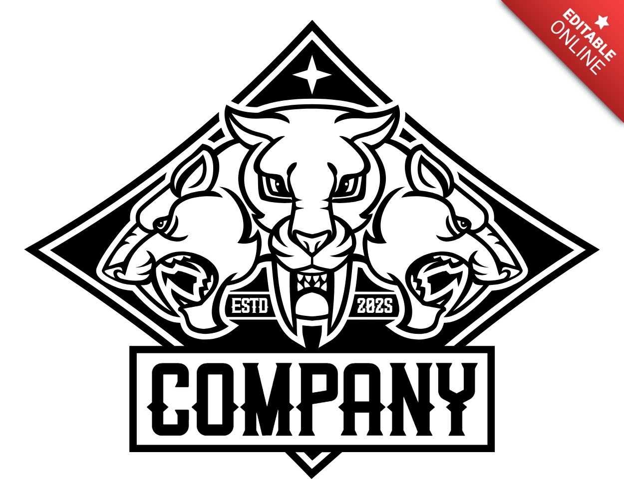 Modelo de design do logotipo do Cerberus
