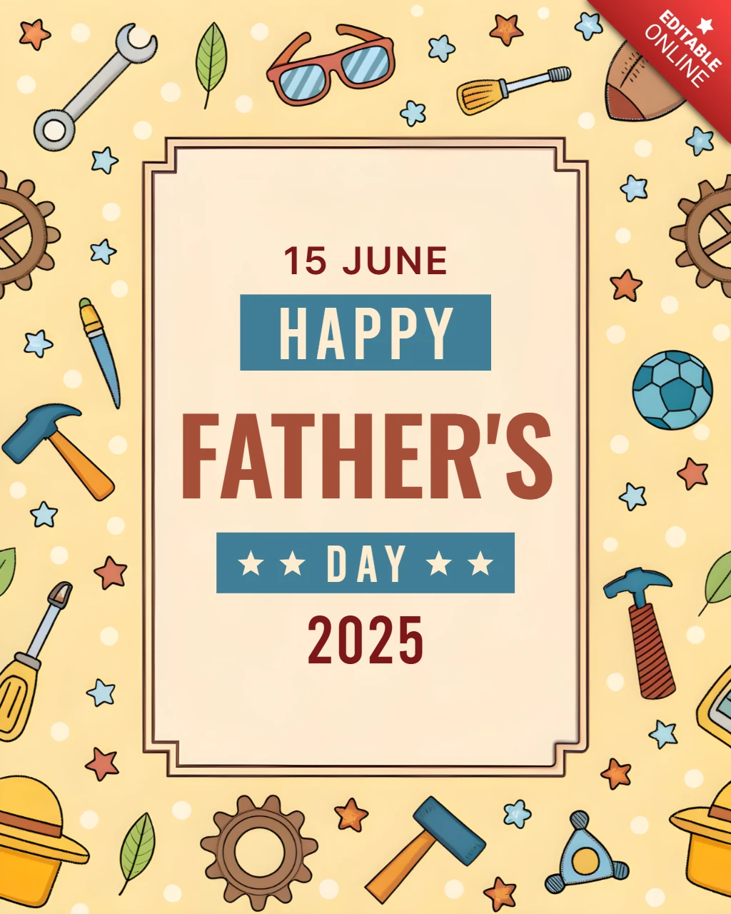 Playful Father's Day Design Template for 2025