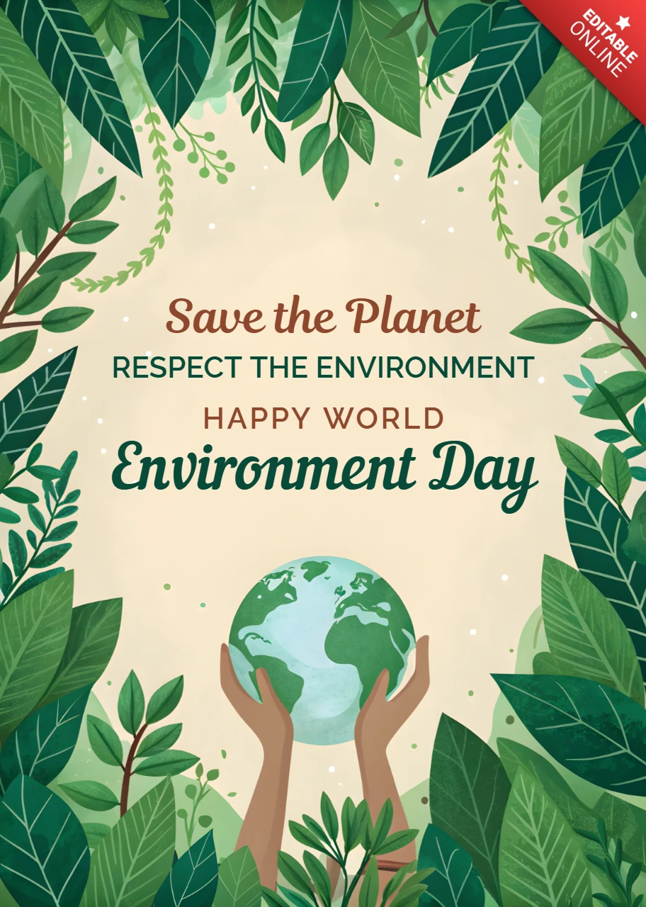 Eco-Friendly Design Template for World Environment Day Celebration
