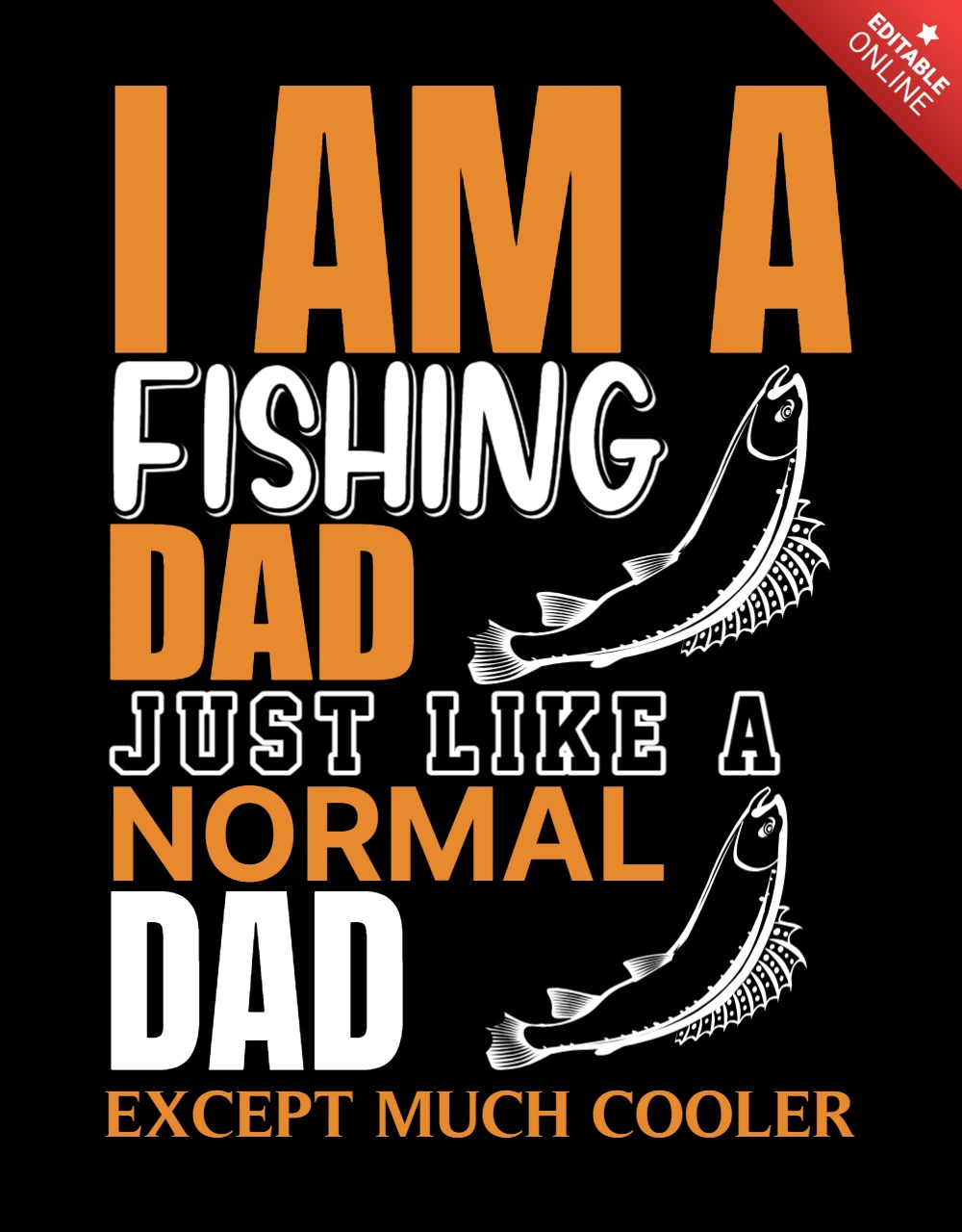 Ich bin ein Angeln Vater lustiges Zitat T-Shirt-Design