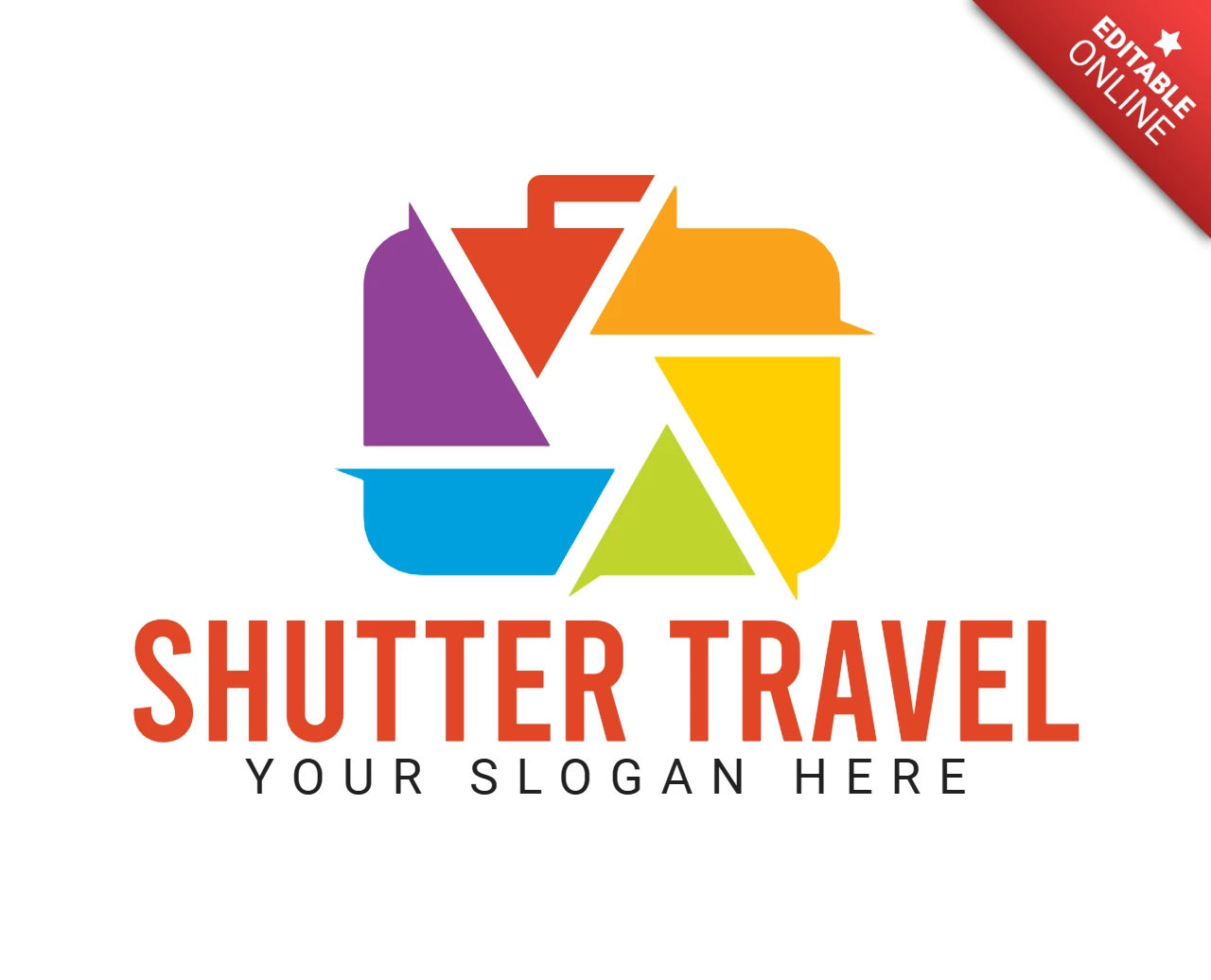 Designvorlage für das Shutter-Reiselogo