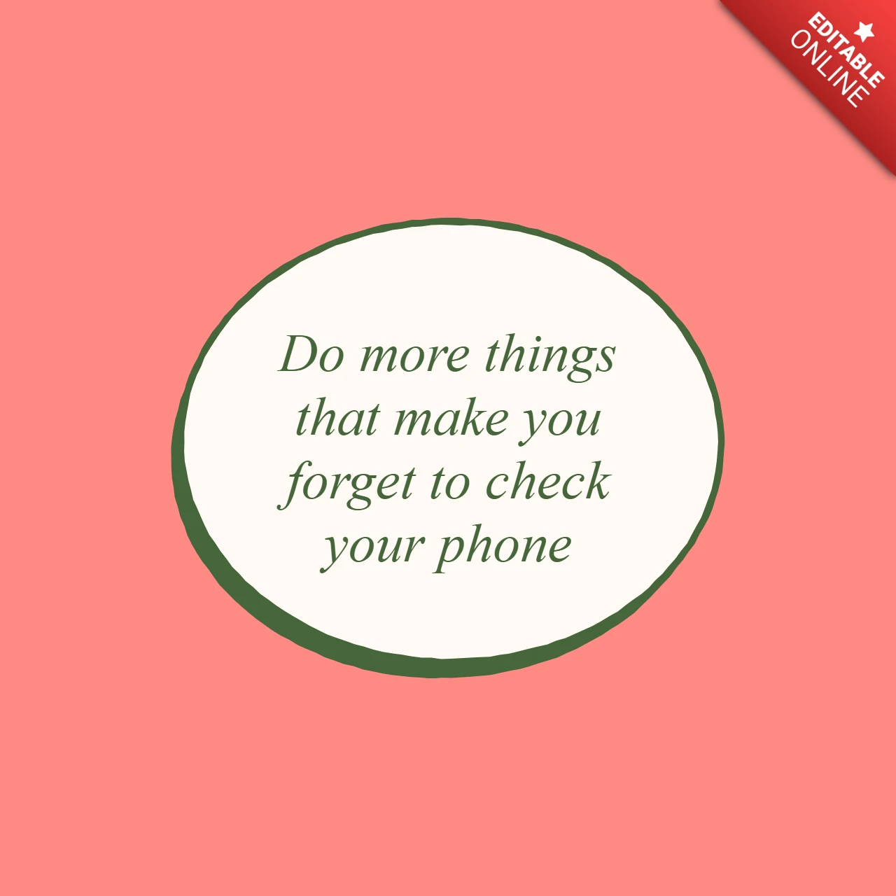Mindfulness and Lifestyle Motivational Quote Instagram Post Design Template