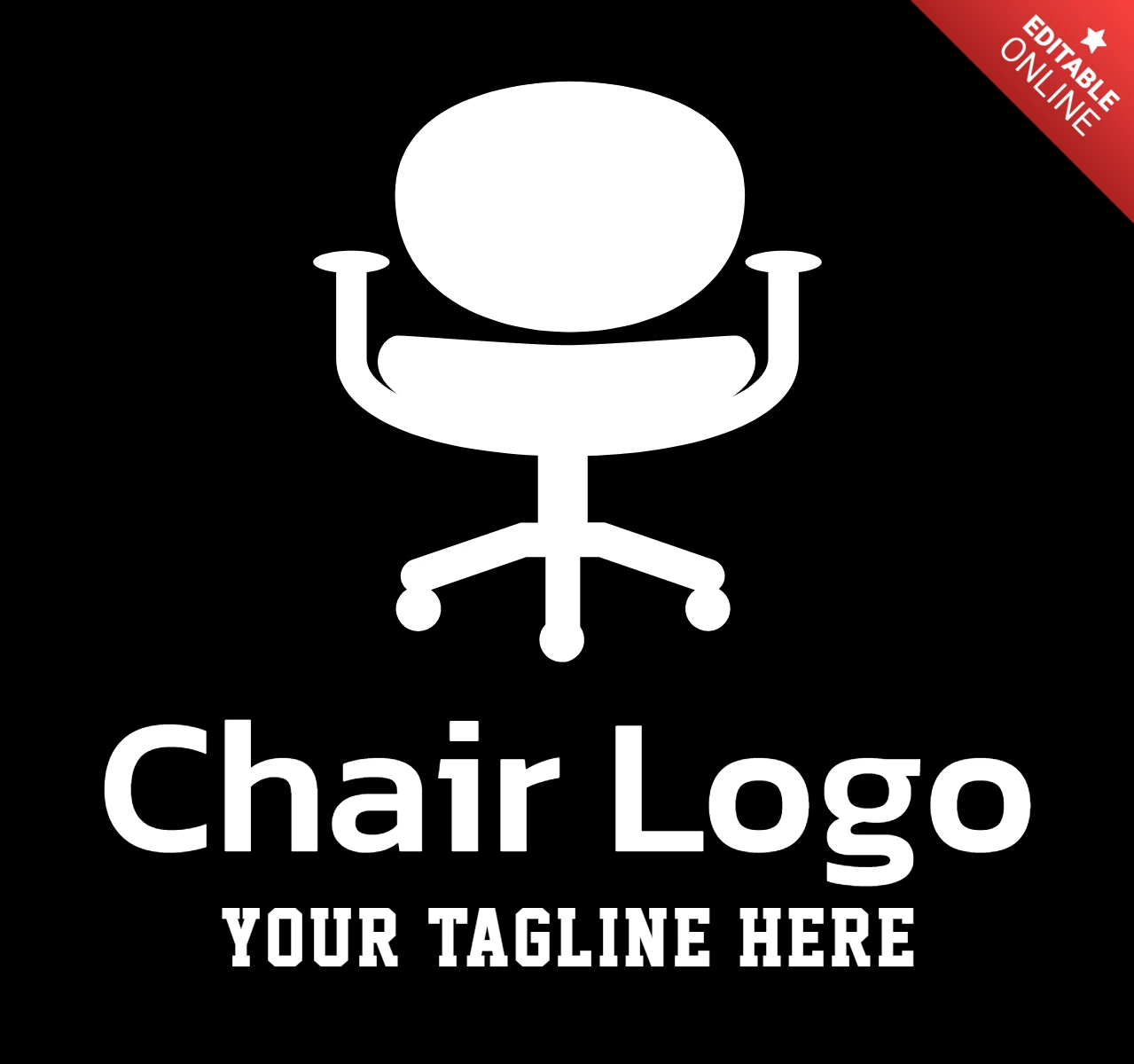 Stuhl Logo Design Vorlage