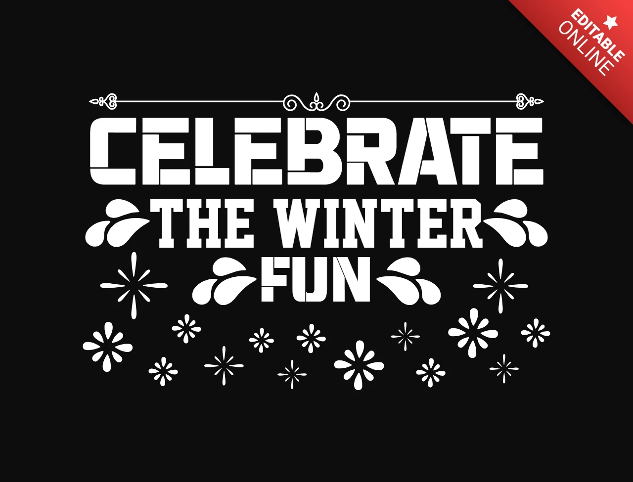 Feiern sie den winter t-shirt design vorlage