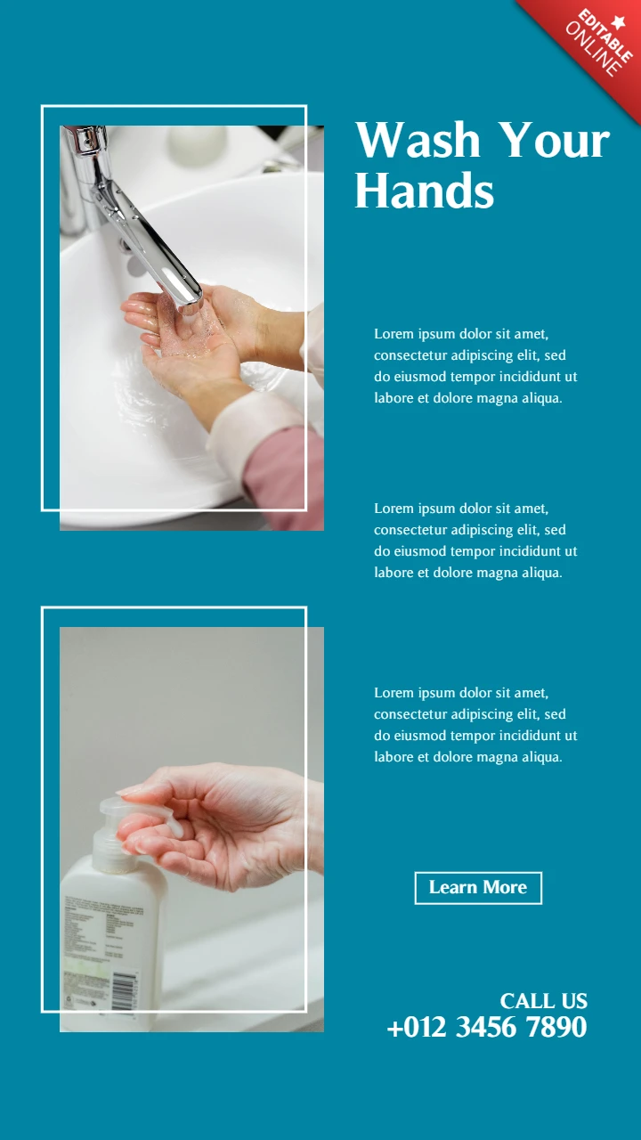 Impactful Health Care Instagram Story Post Design Template