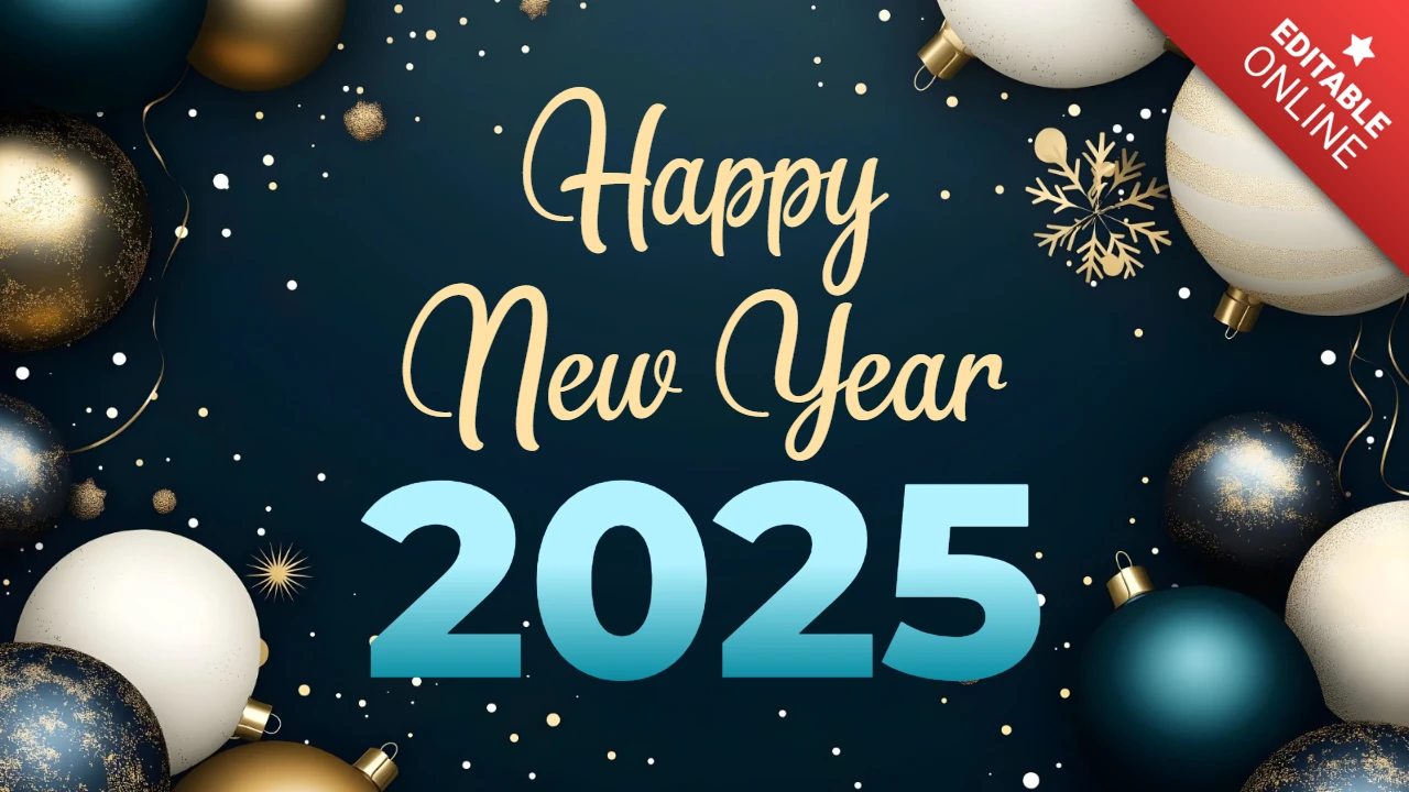 2025 lebendige festliche neujahrsfeier designvorlage