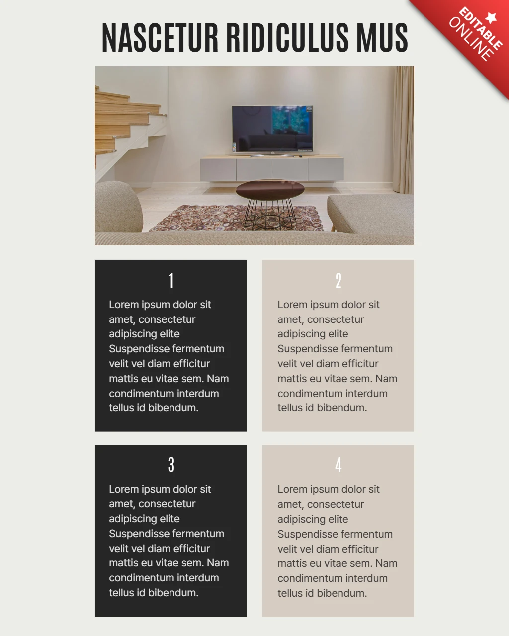 Modern Home Design Overview Instagram Post Design Template