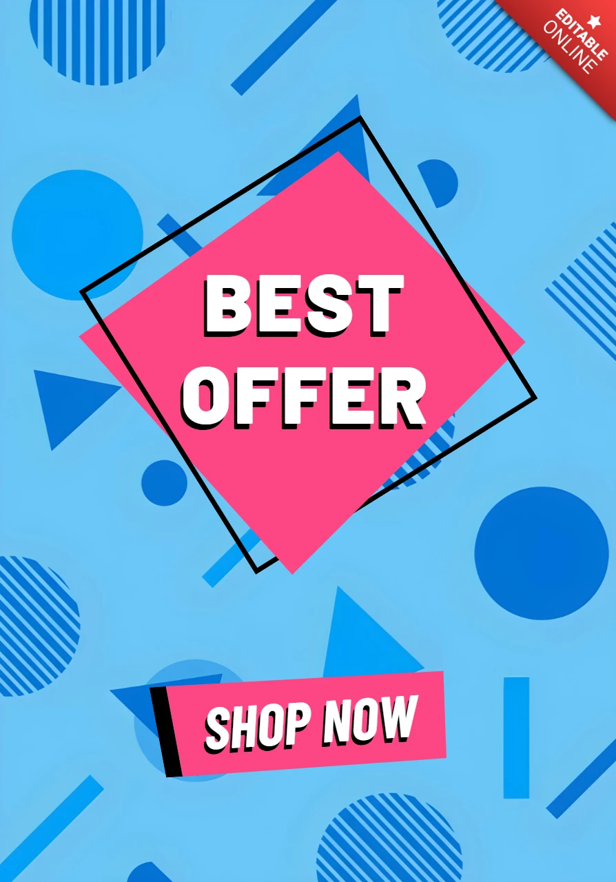 Migliore offerta promozionale nostalgico anni '90 template design
