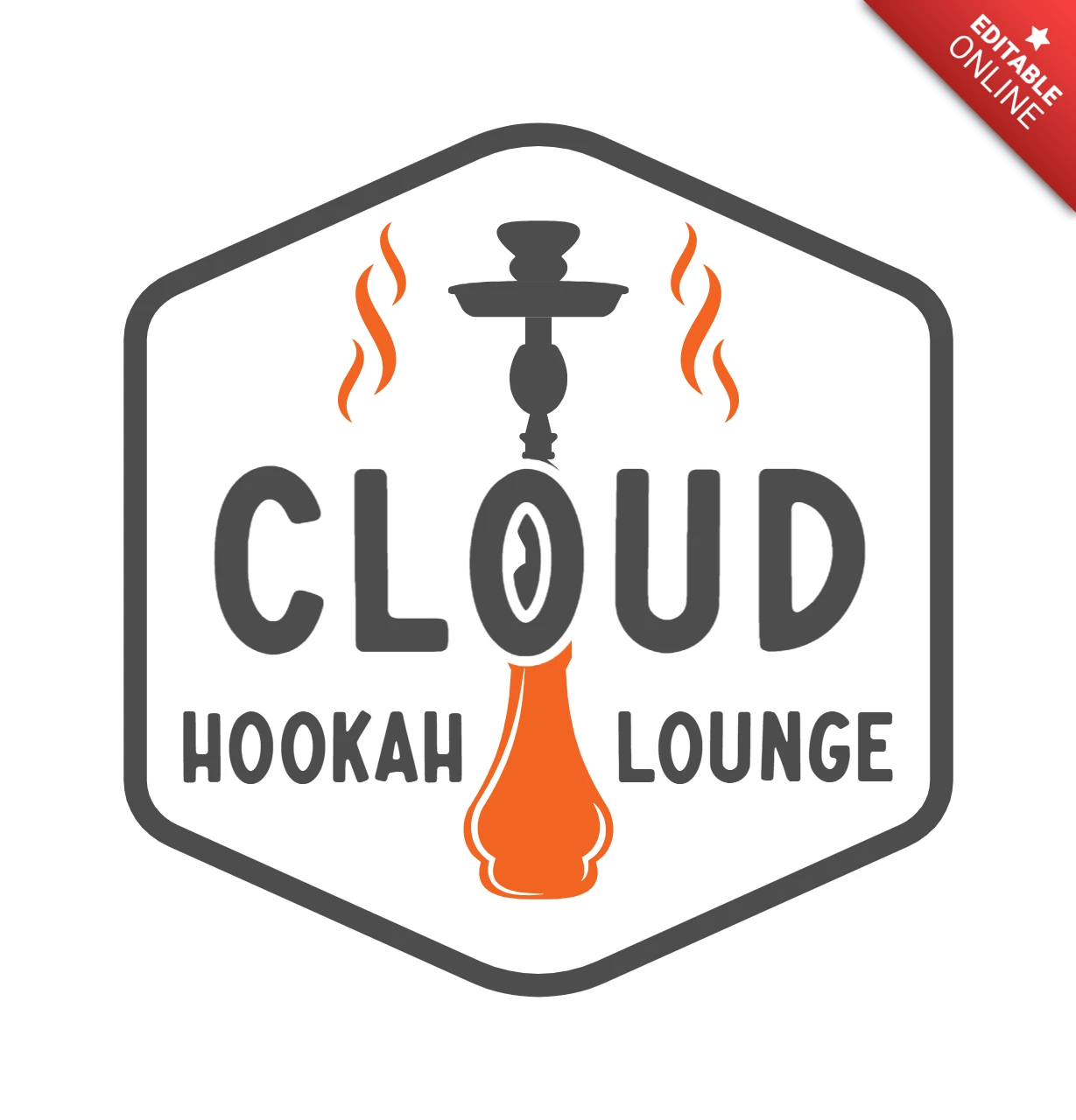 Hookah Lounge Club Logo Template Design