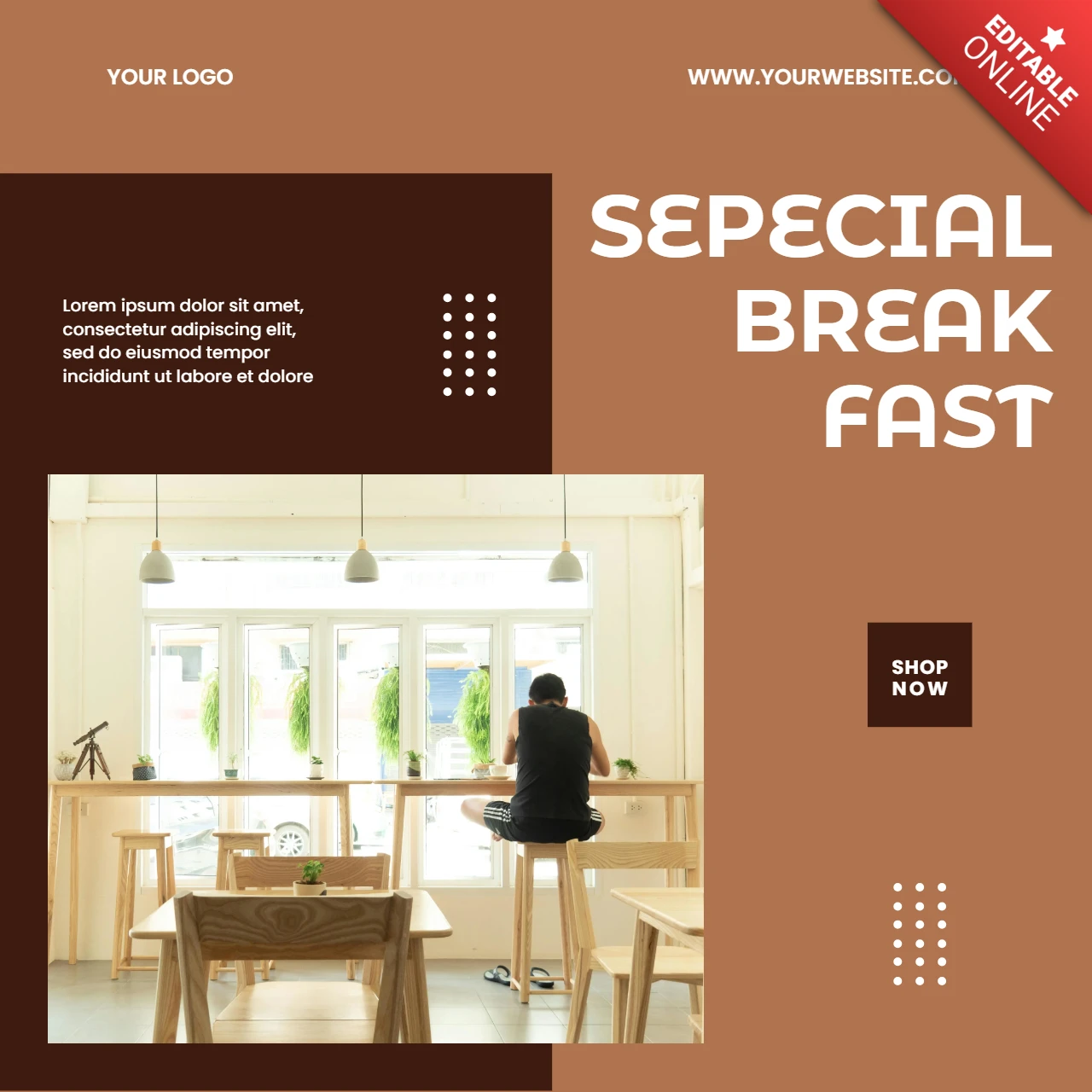 Coffee Sale Instagram Post Design Template