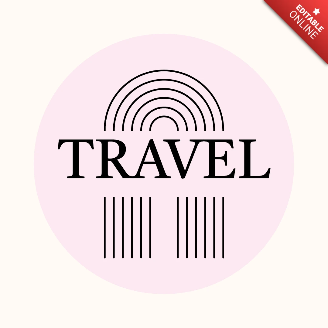Reisen minimalistisch instagram Geschichte Highlight Cover Design Vorlage