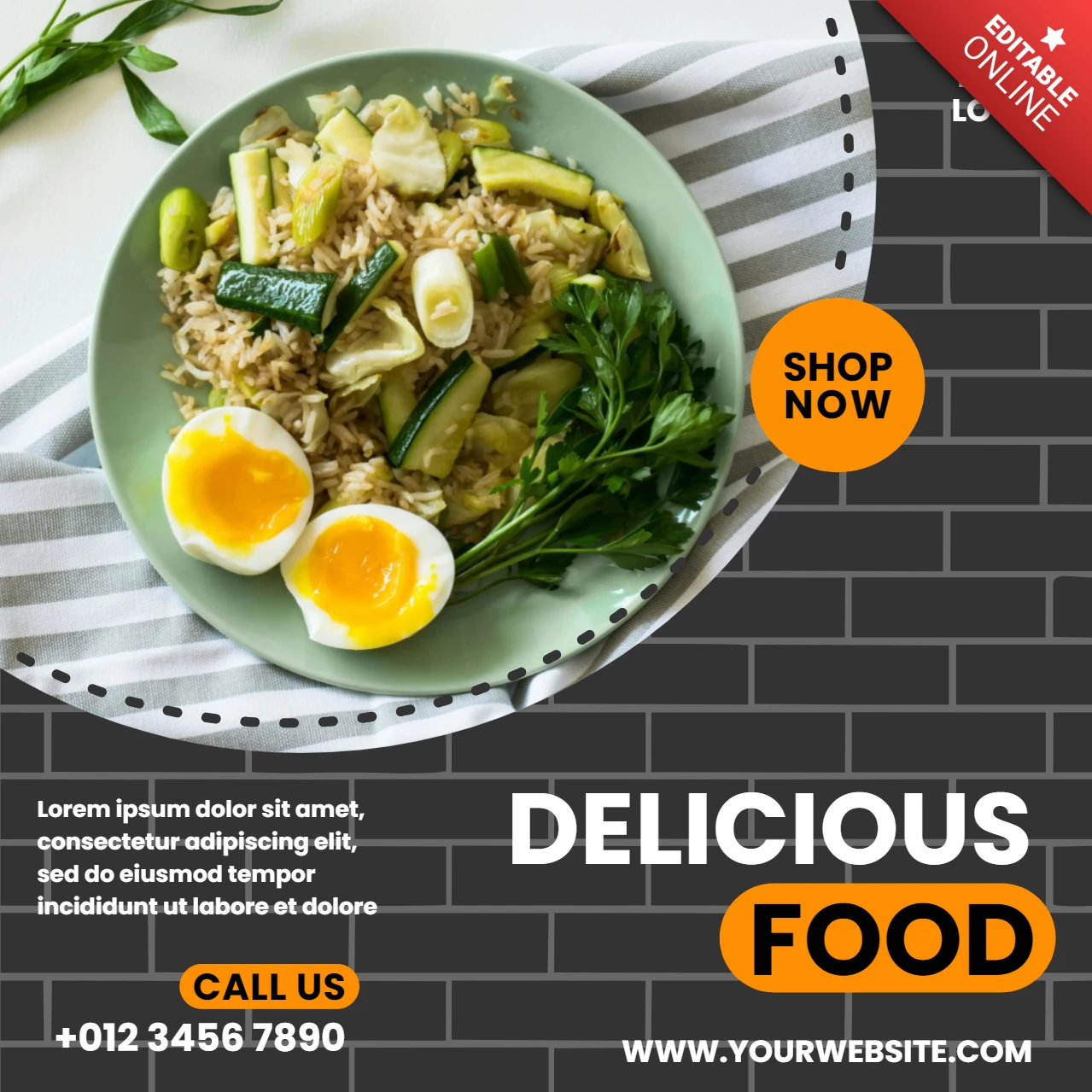 Street Style Advertising Social Media Post Design Template
