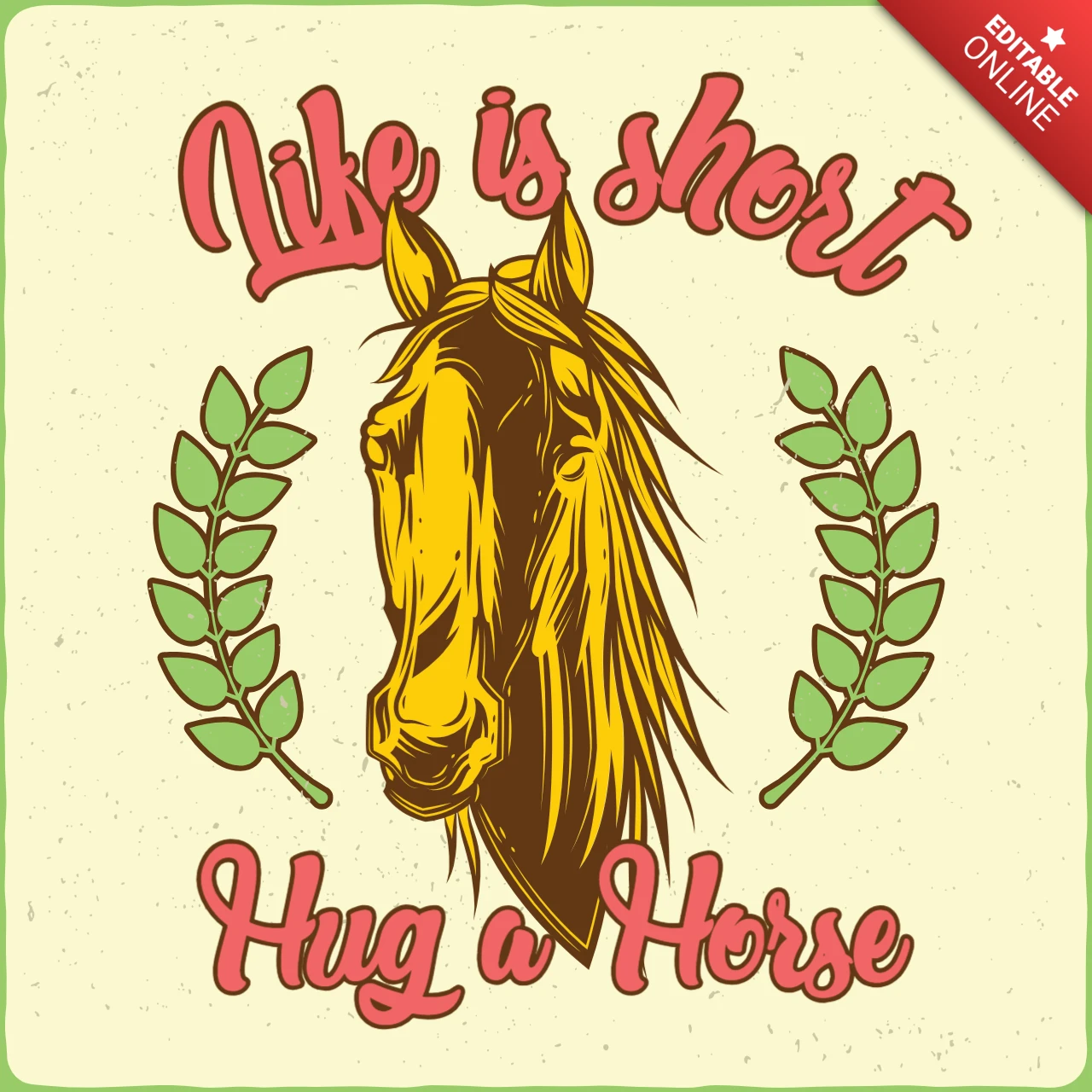 La vie est courte, embrassez un cheval modèle de t-shirt