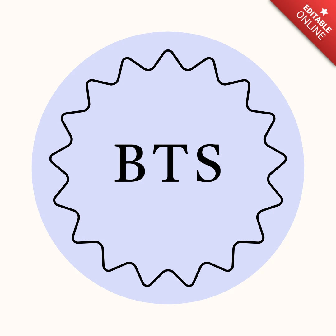 Bts minimalistisch instagram Geschichte Highlight Cover Design-Vorlage