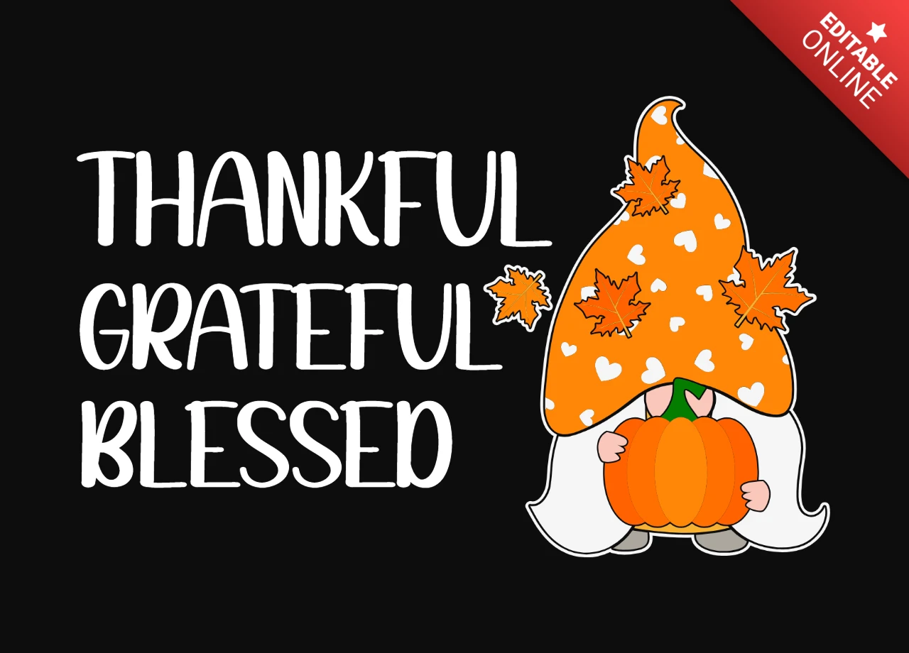 Thanksgiving dankbar dankbar gesegnet t-shirt design vorlage