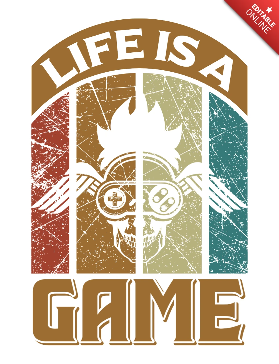 Retro Gaming Life is a Game Design Template