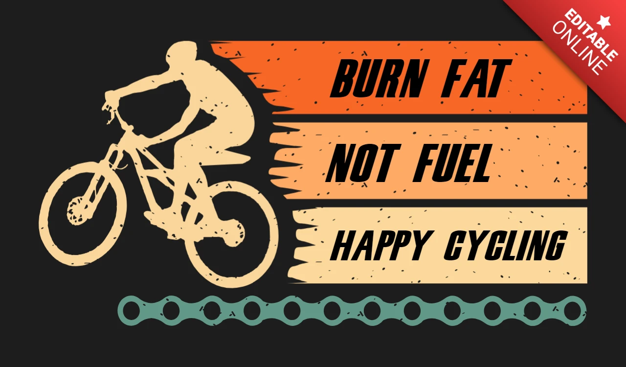 Modelo de design de camiseta de ciclismo para queimar gordura e não combustível