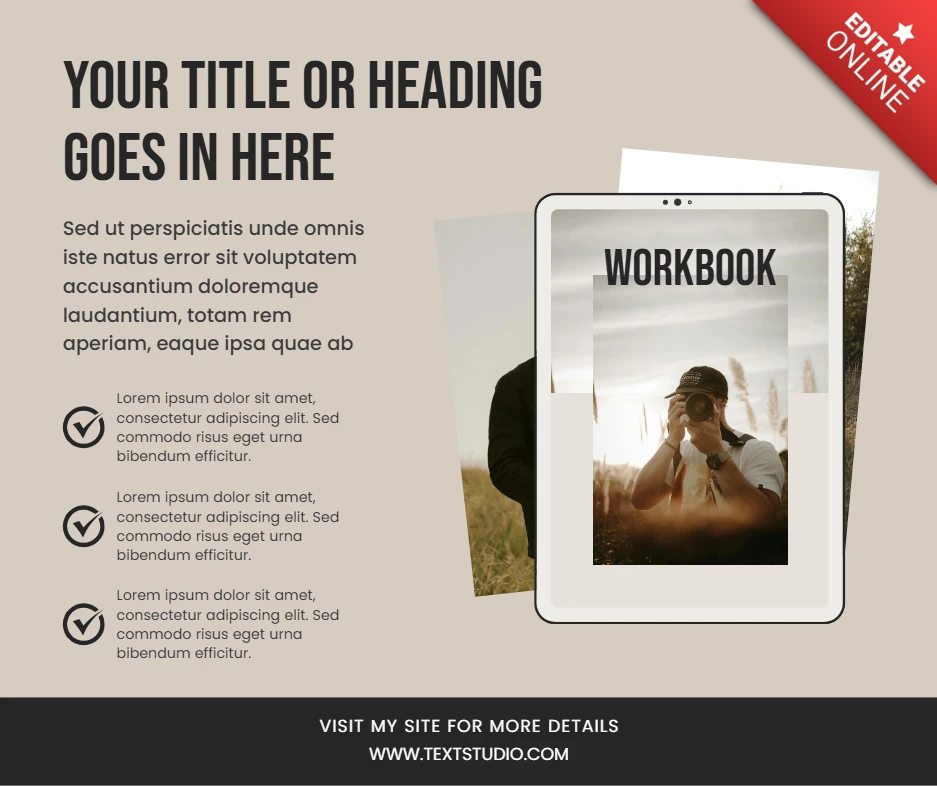 Modern Creative Portfolio Template for Artists and Photographers
