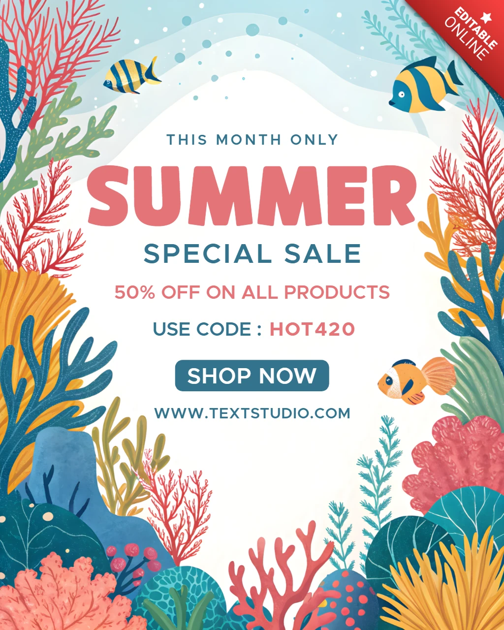 Modèle de vente estivale dynamique pour promotions en ligne