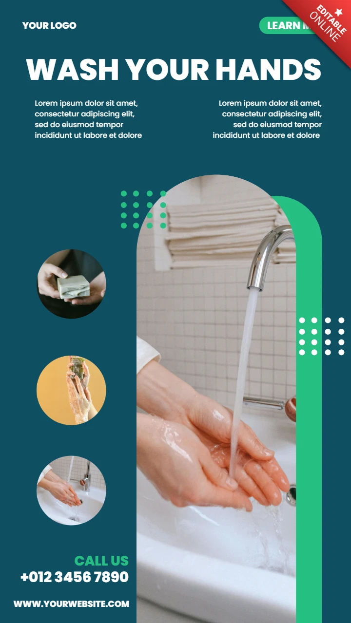 Impactful Health Care Instagram Story Post Design Template