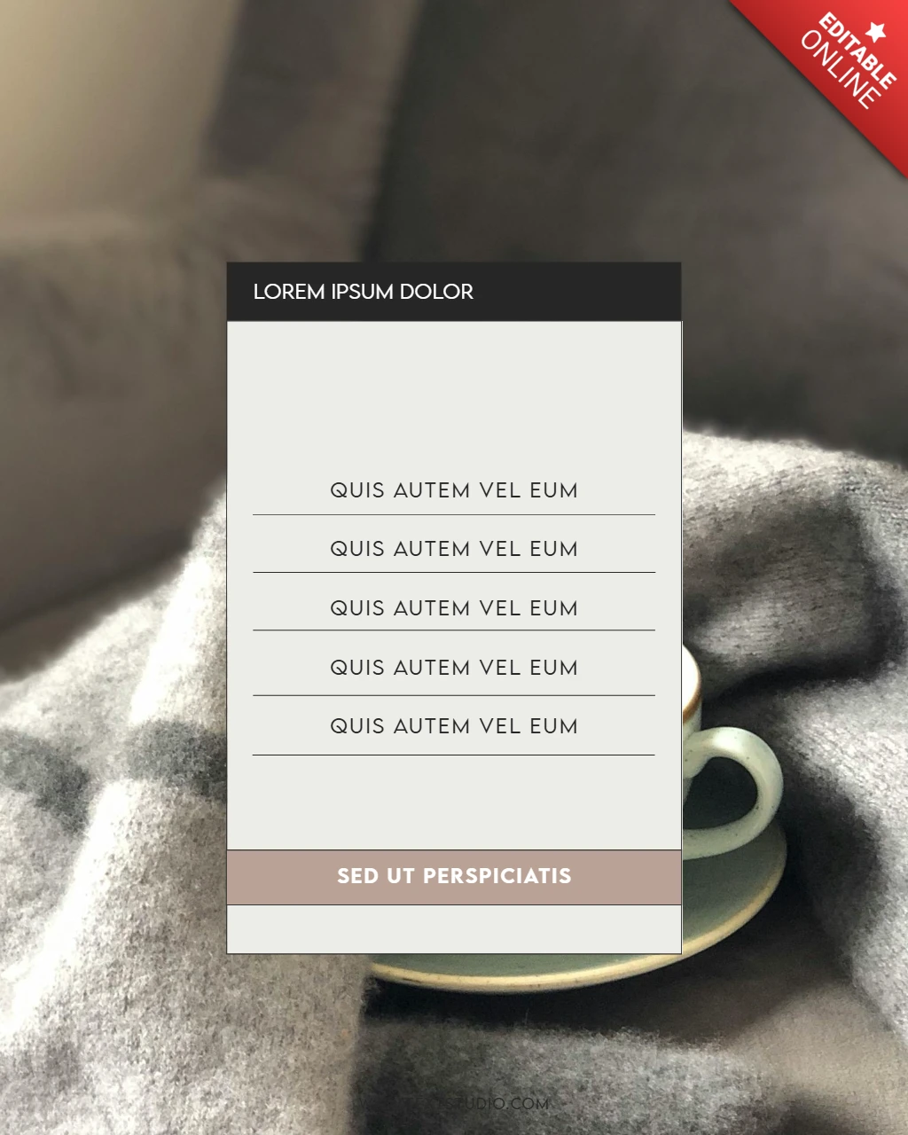 Cozy Checklist Layout Instagram Post Design Template