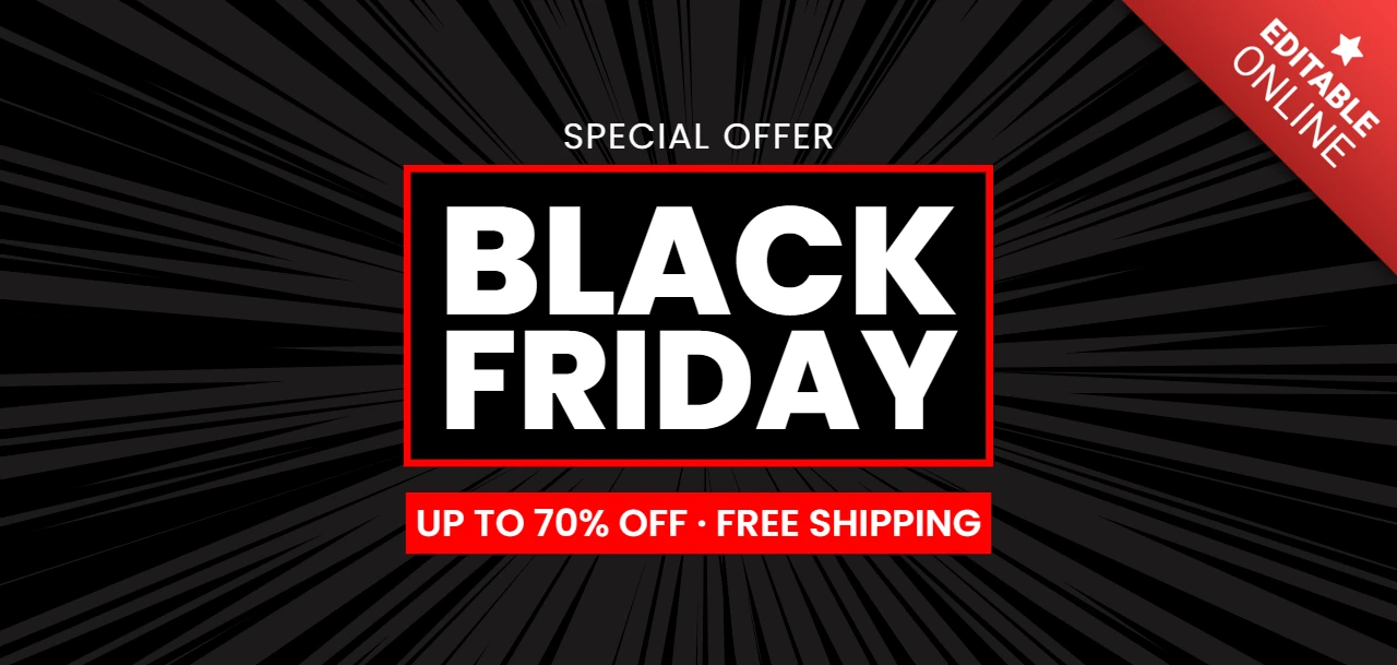 Dynamisches Black Friday Verkaufsdesign für Werbeflyer