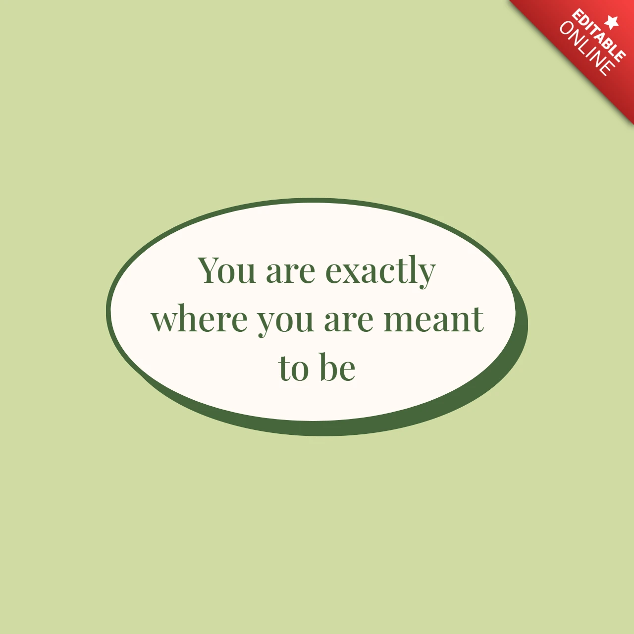 Zelfcompassie motiverende quote instagram post ontwerp sjabloon