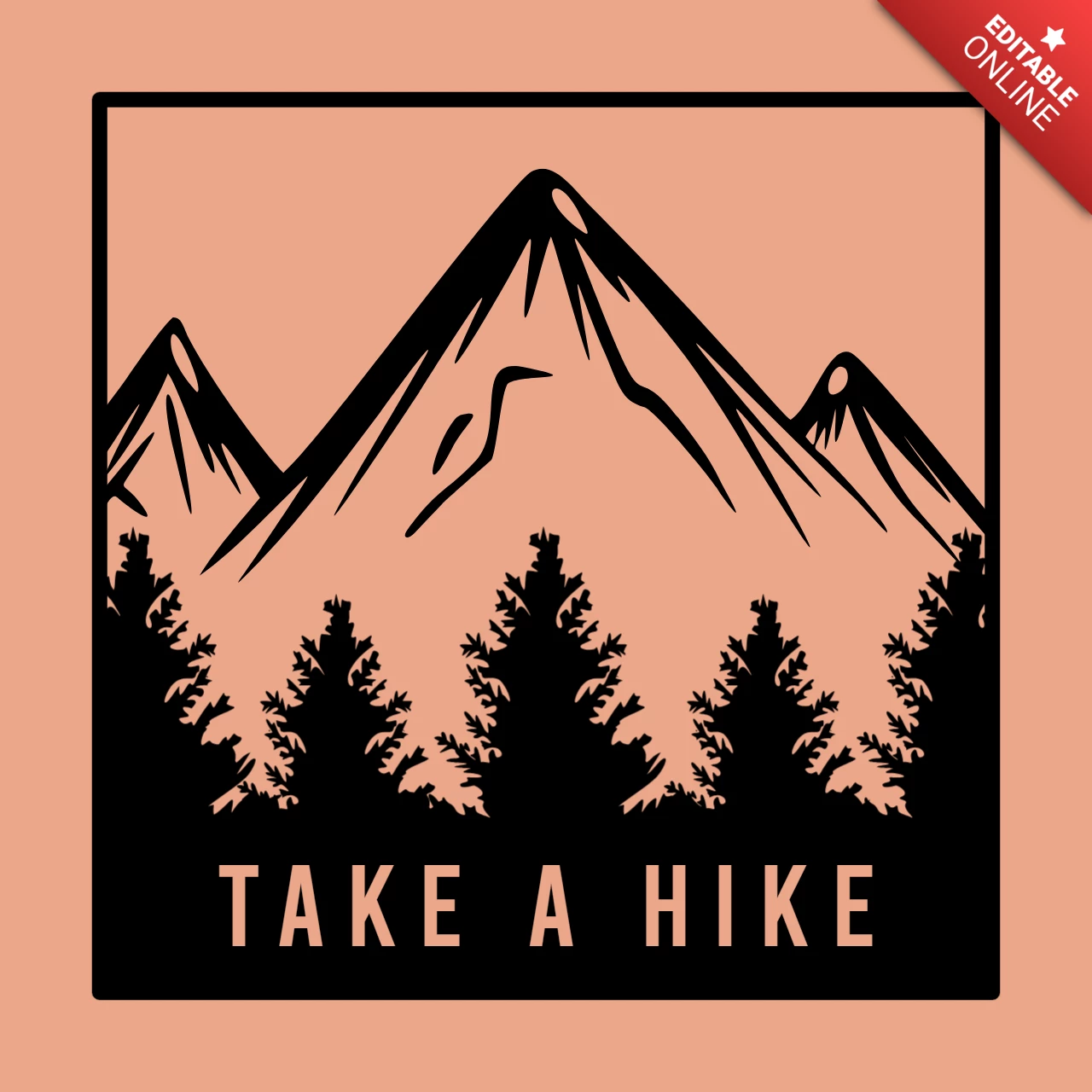 Bergwanderung Vintage T-Shirt Design-Vorlage