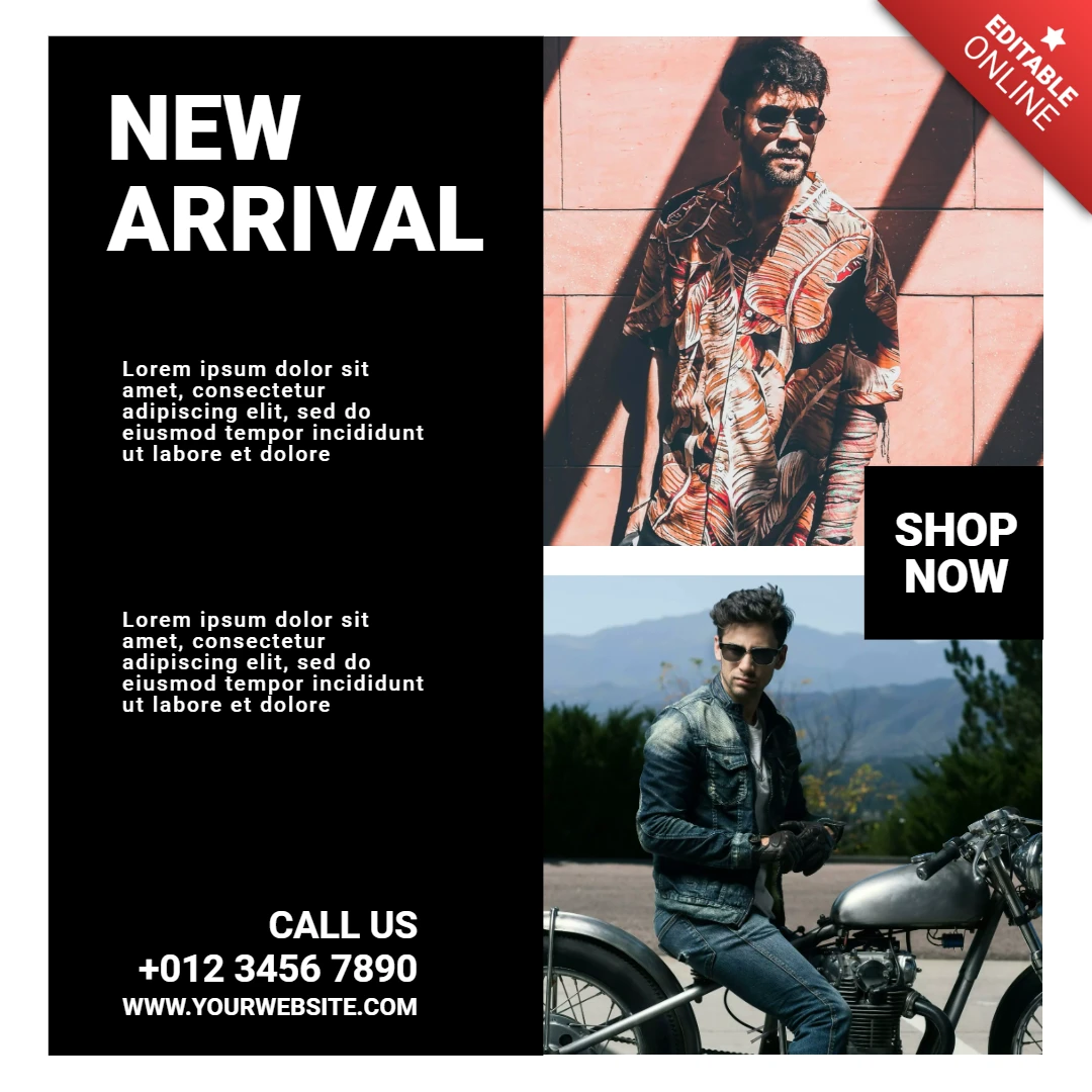 New Arrival Fashion Sale Instagram Post Design Template