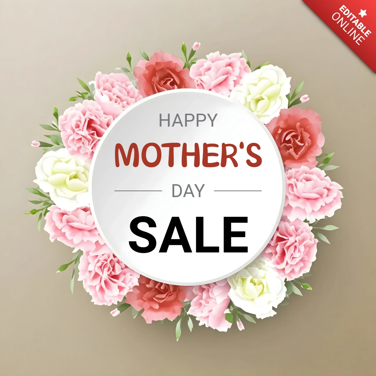Floral Muttertag Verkauf Vorlage Design für feierliche Promotionen