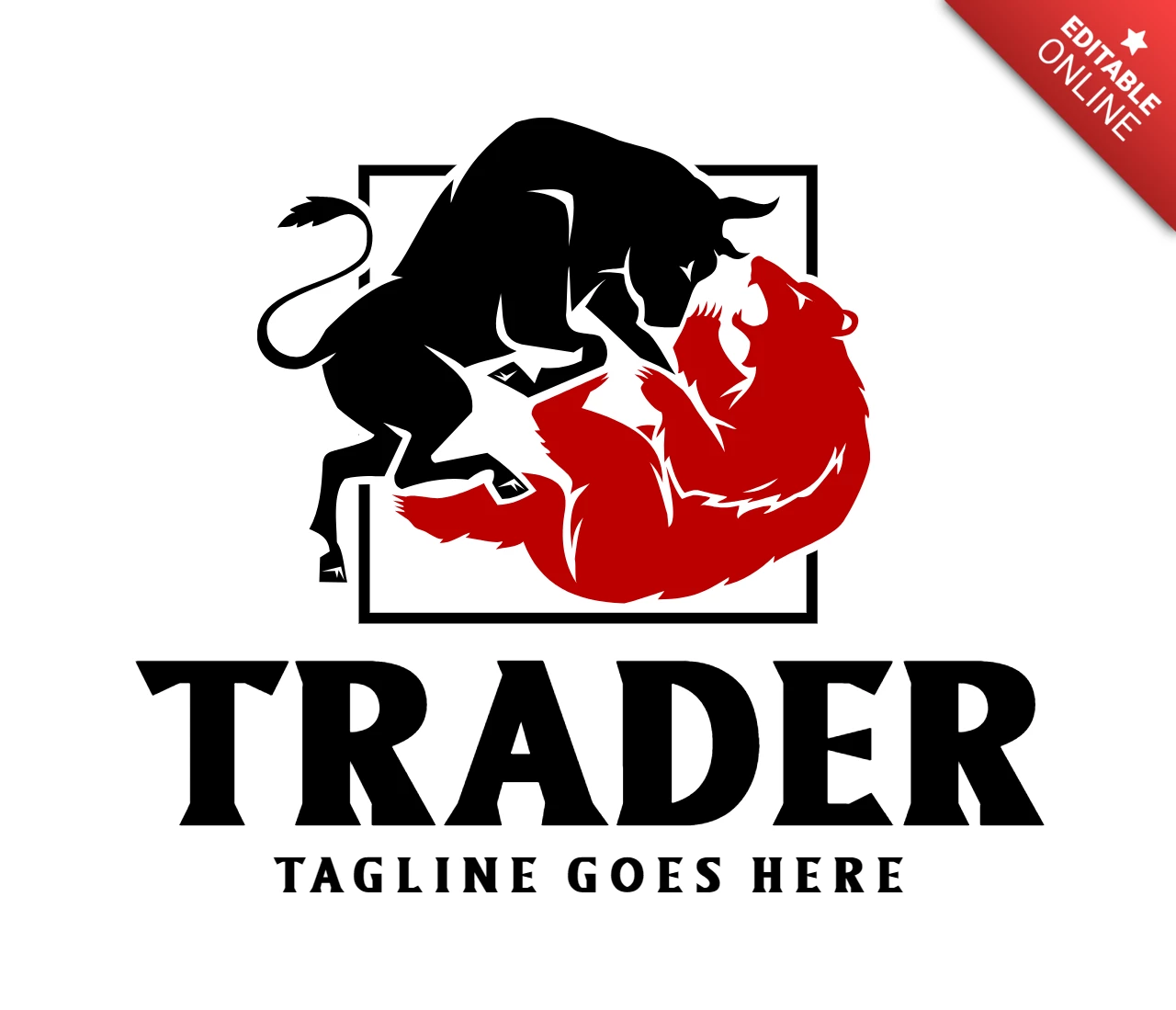 Trader center logo design Vorlage