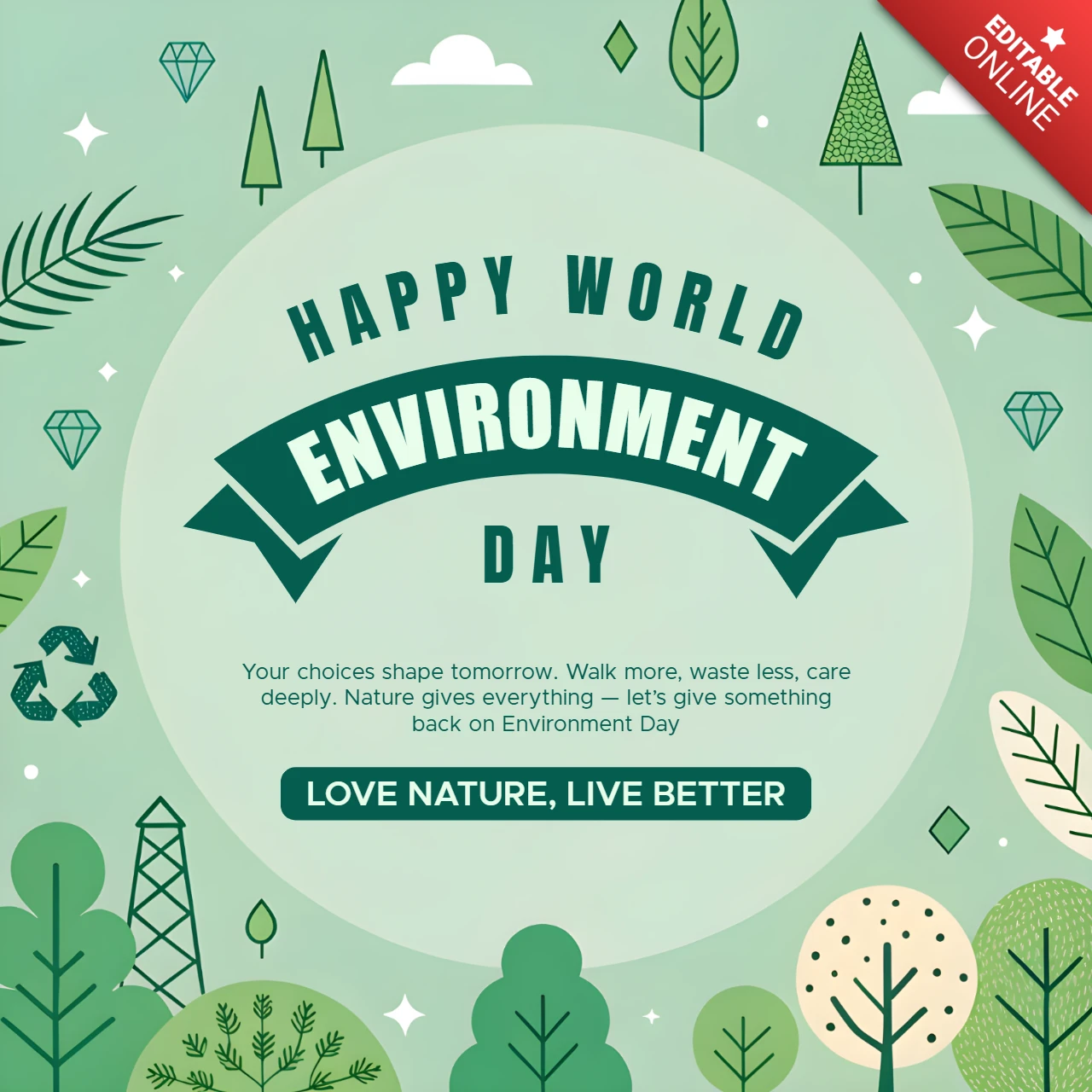 Eco-Friendly Design Template for World Environment Day Celebration
