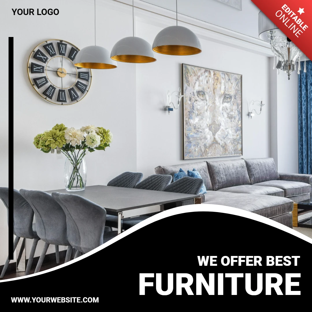 Modelo comercial social de design curvo elegante