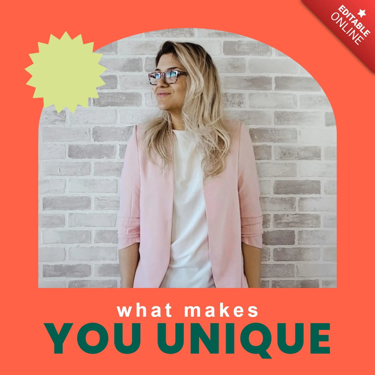 Moda citazione vintage instagram post modello di design