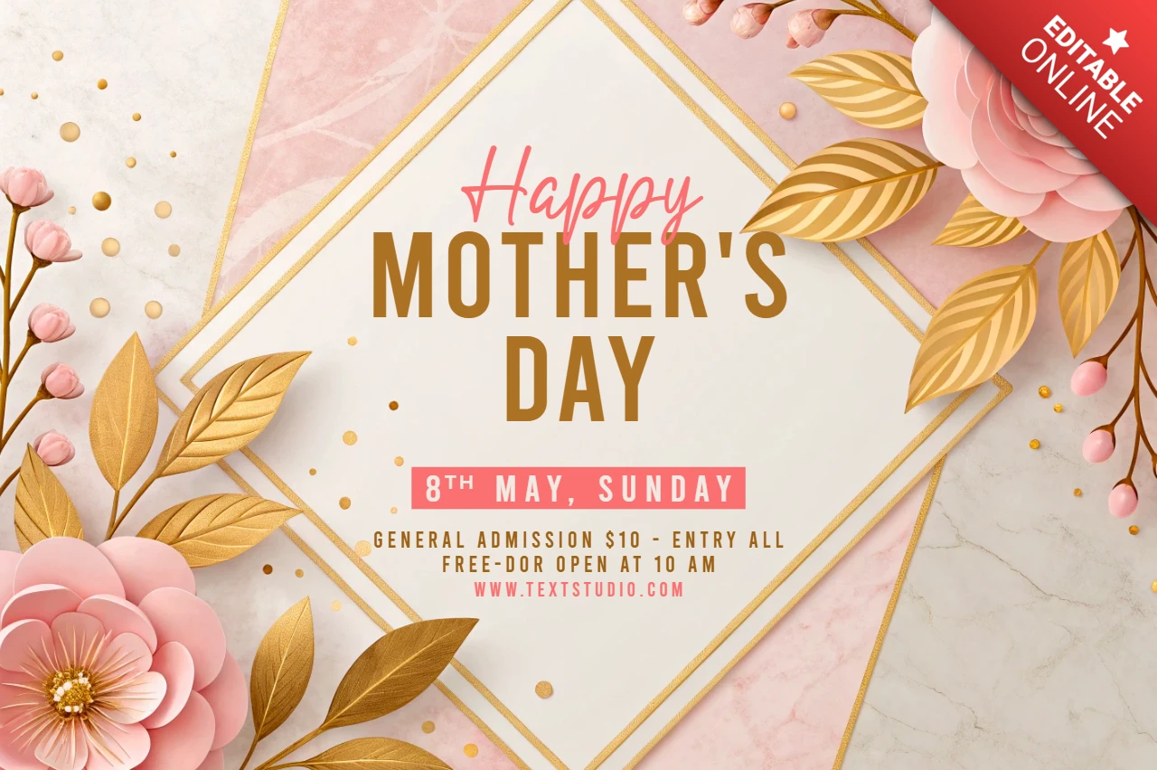 Elegant Floral Mother's Day Celebration Template Design
