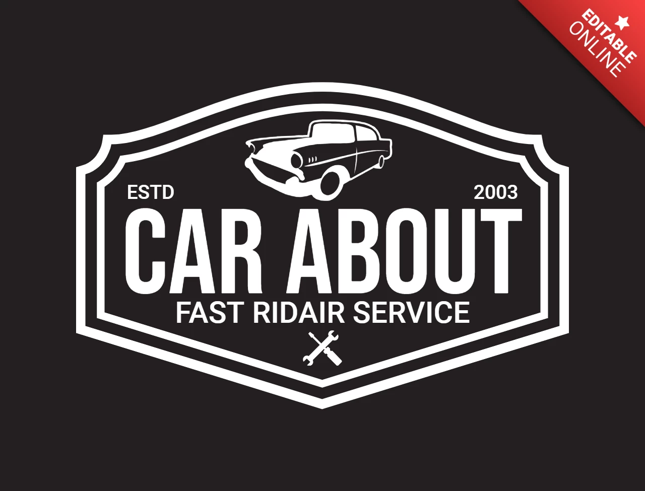 Car Repair Service Logo Design Template