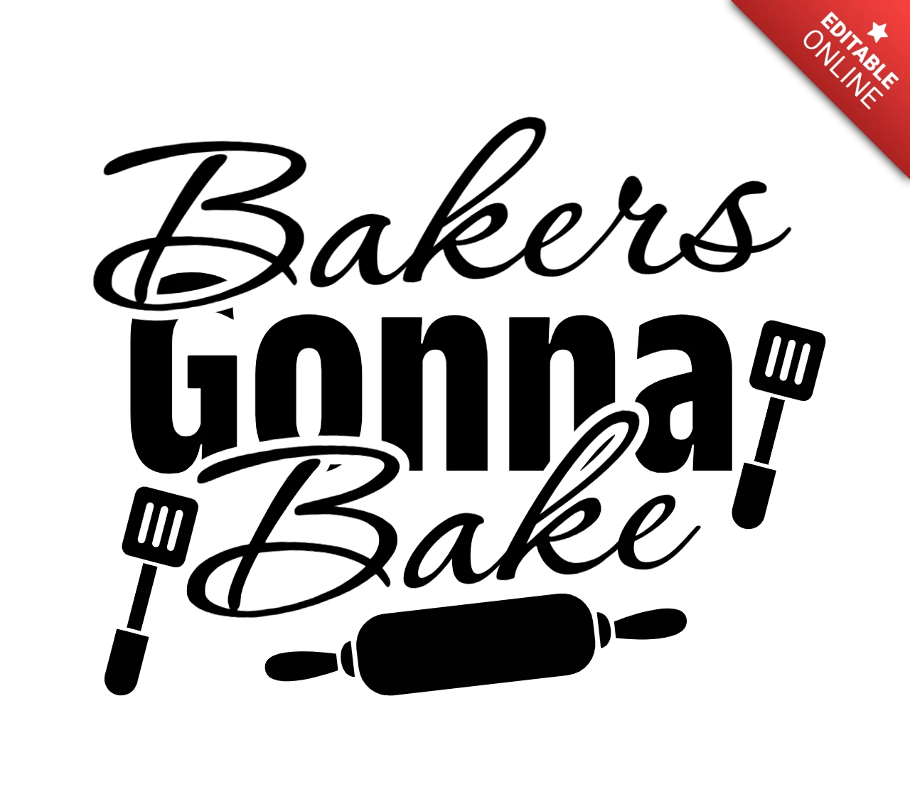 Modello di t-shirt Bakers gonna bake